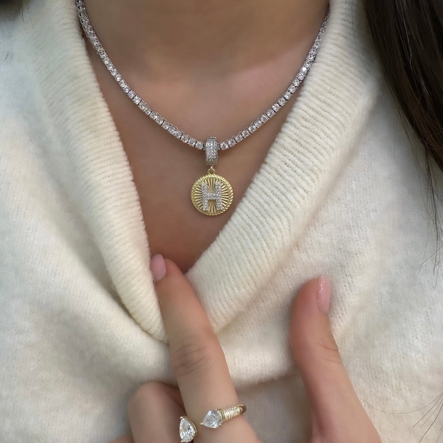 Sun Letter Pendant / Charm