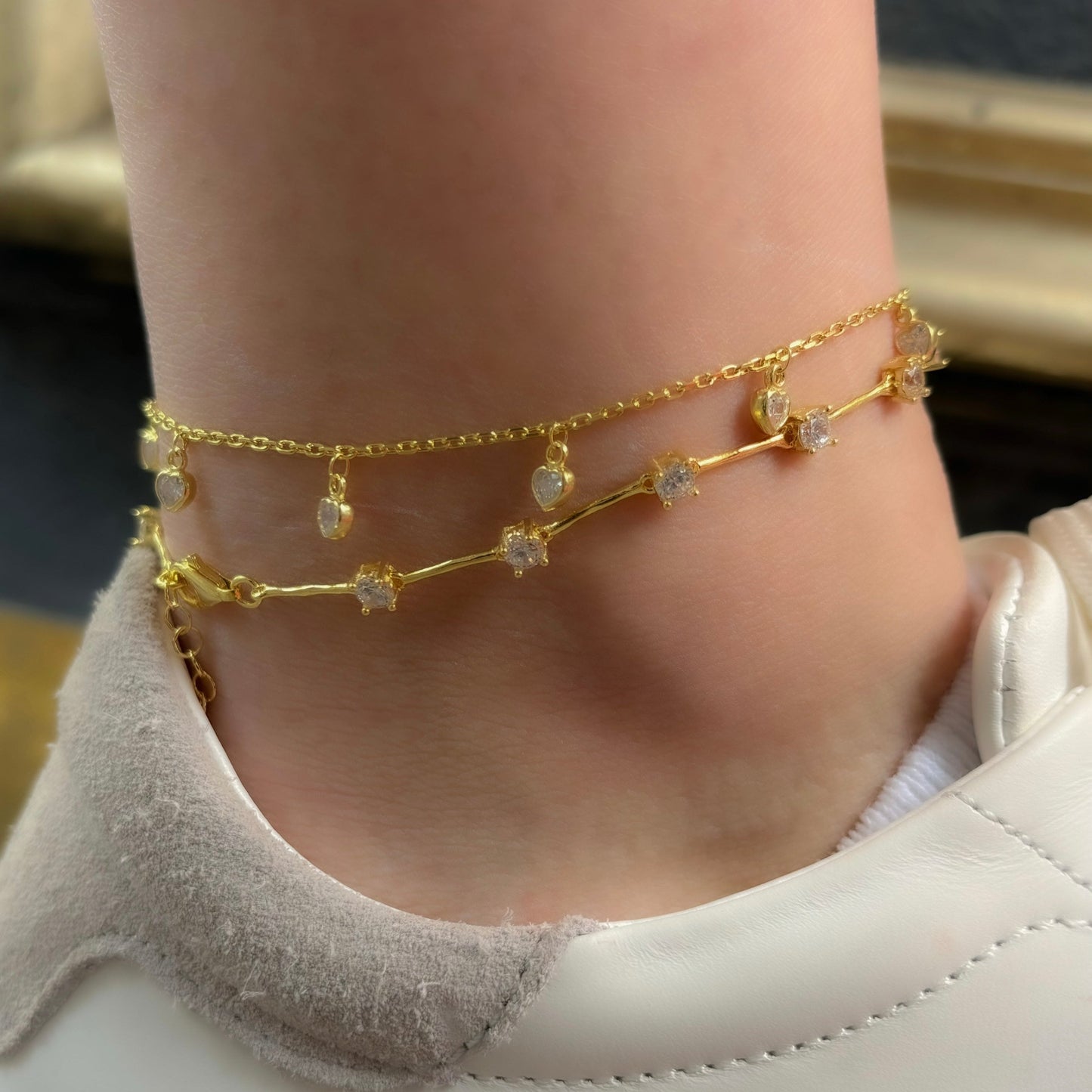 Dangle Heart Anklet