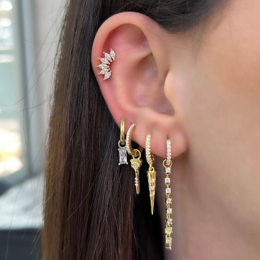 Stone Bar Earrings