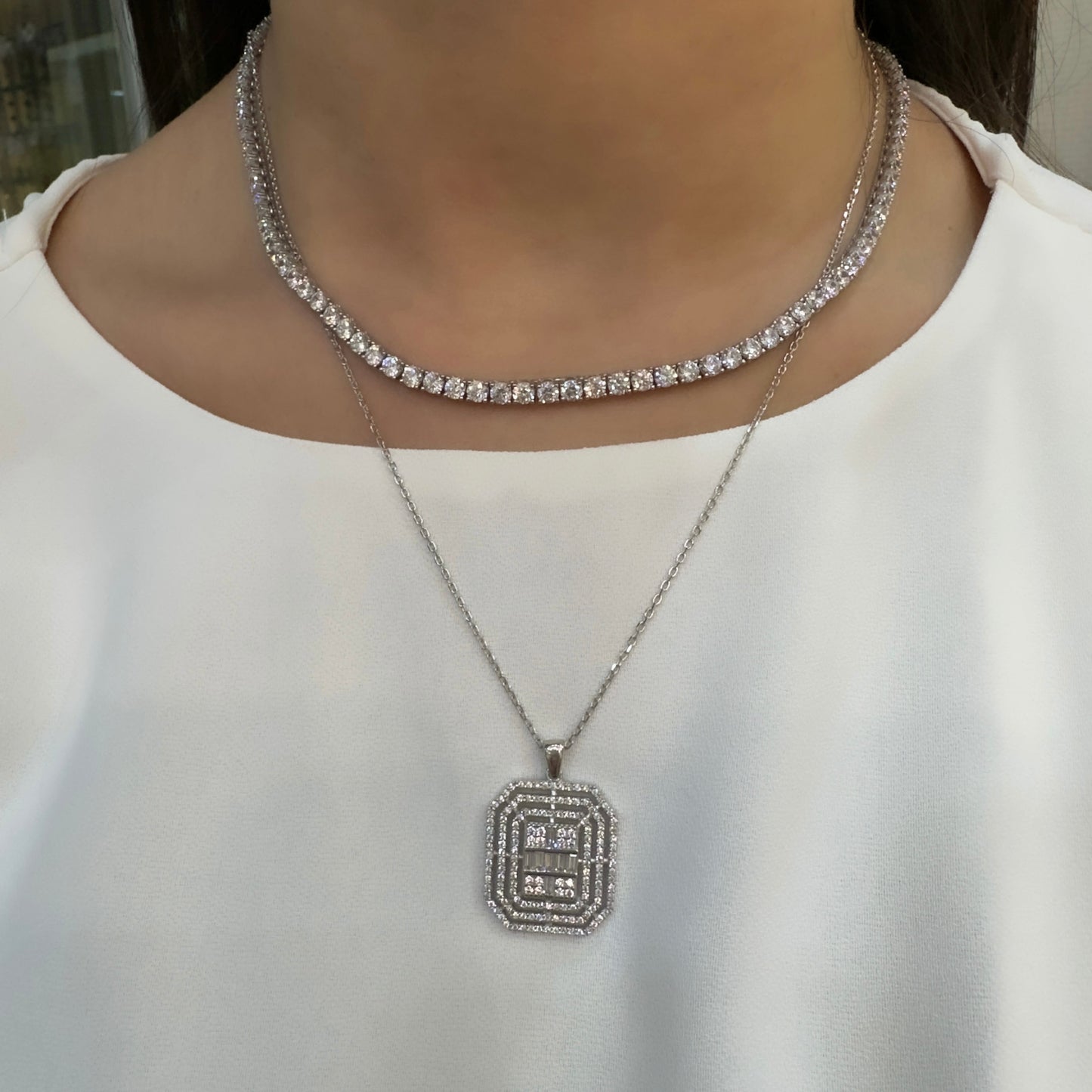 Baguette Pendant