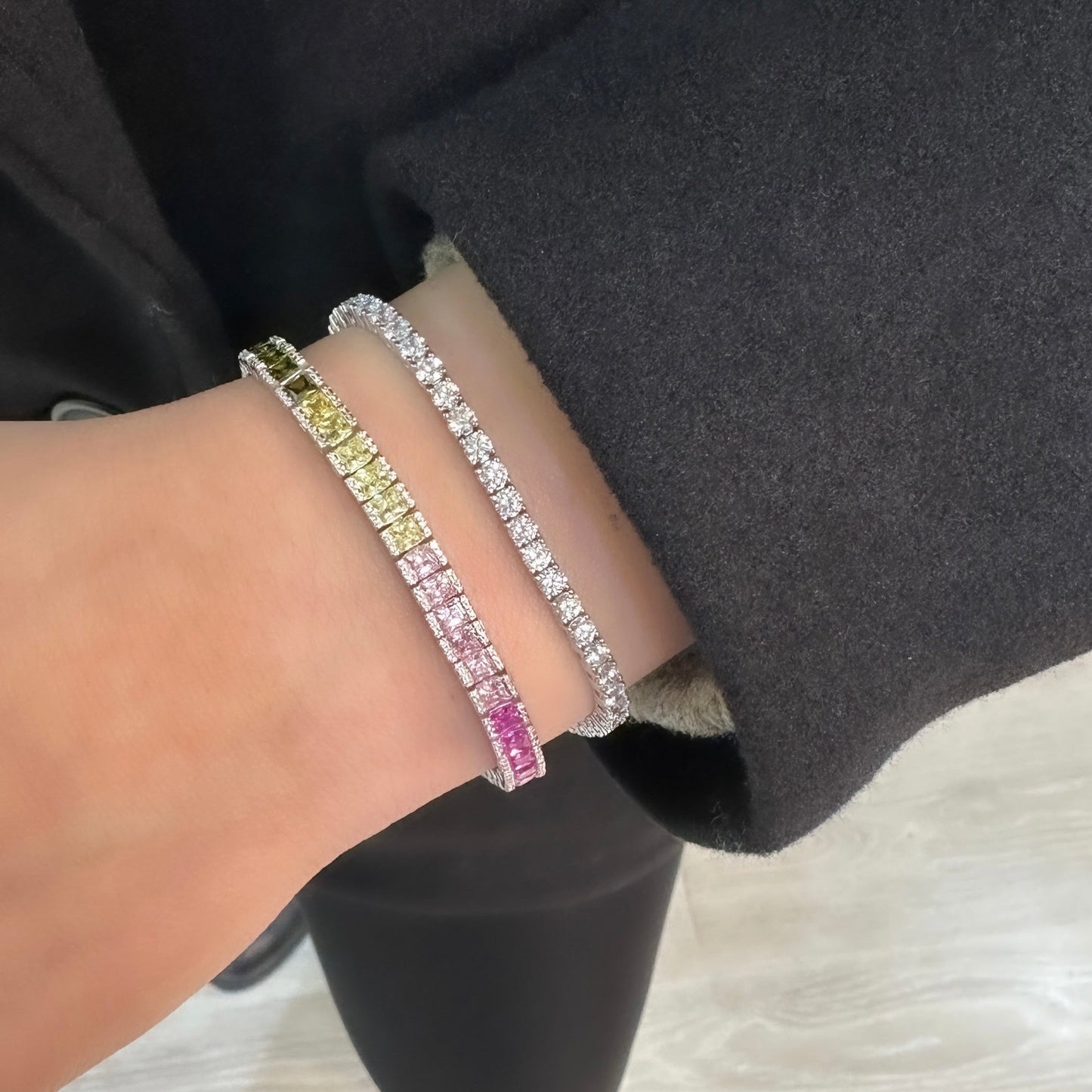 Rainbow Tennis Bracelet