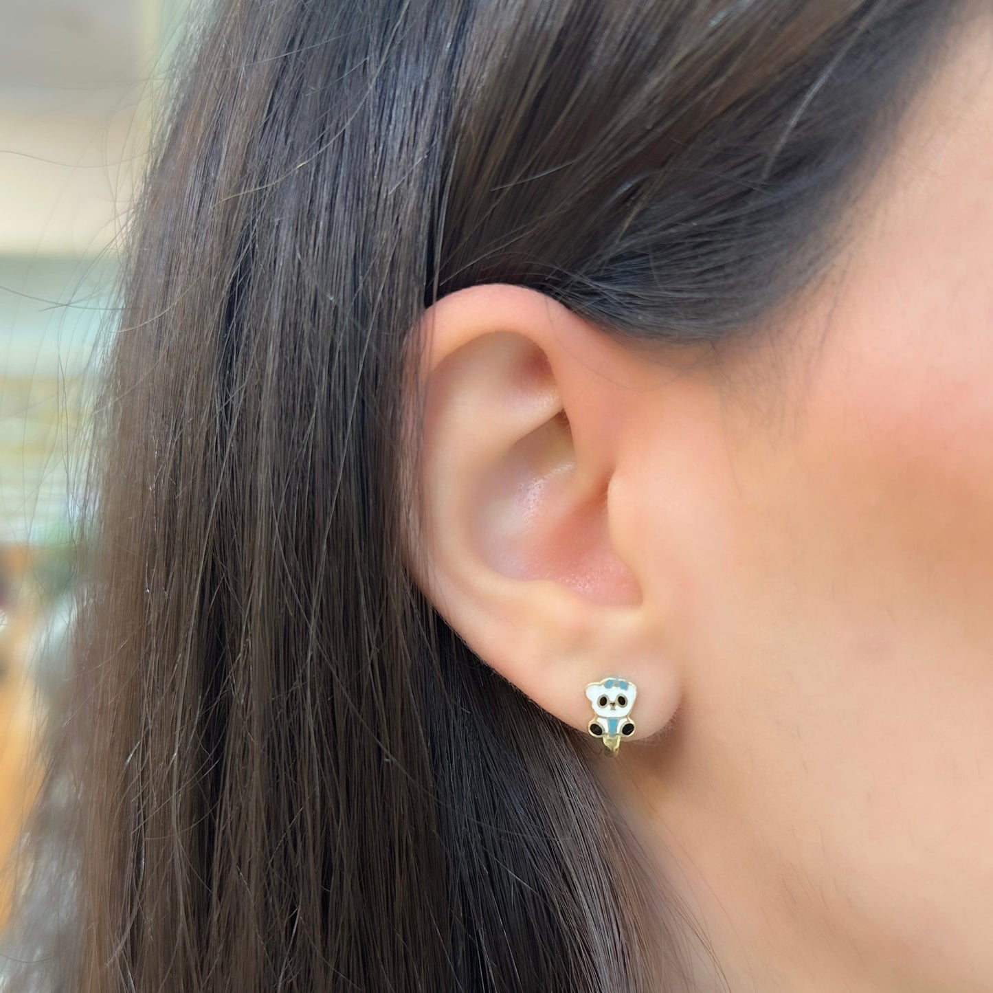 Panda children's earrings