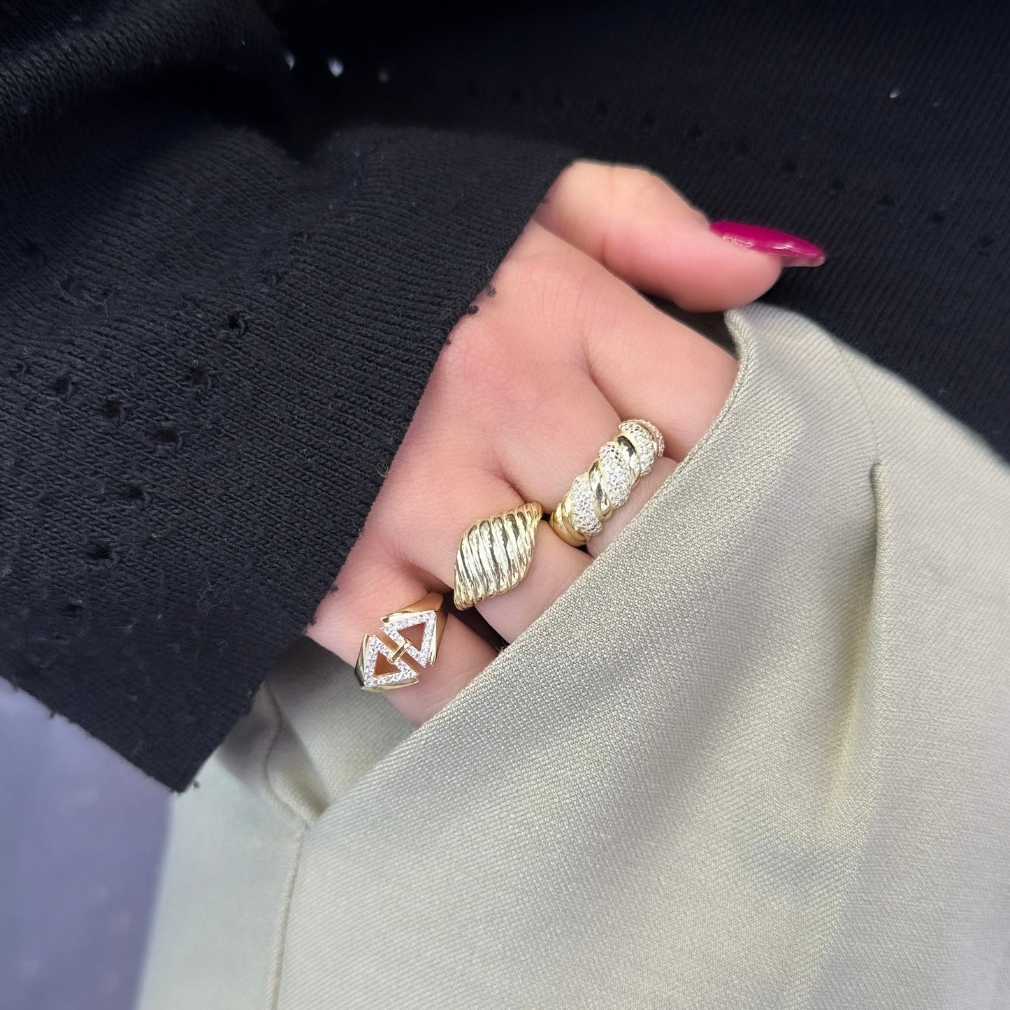 Croissant Vintage Ring