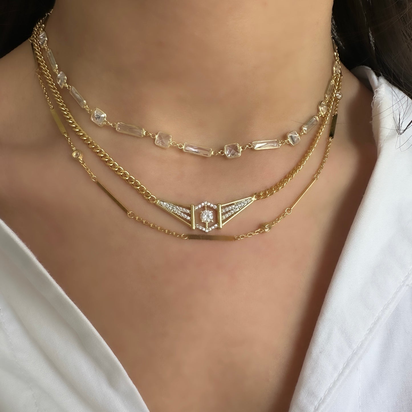 Emily Cris Stone Chocker Necklace