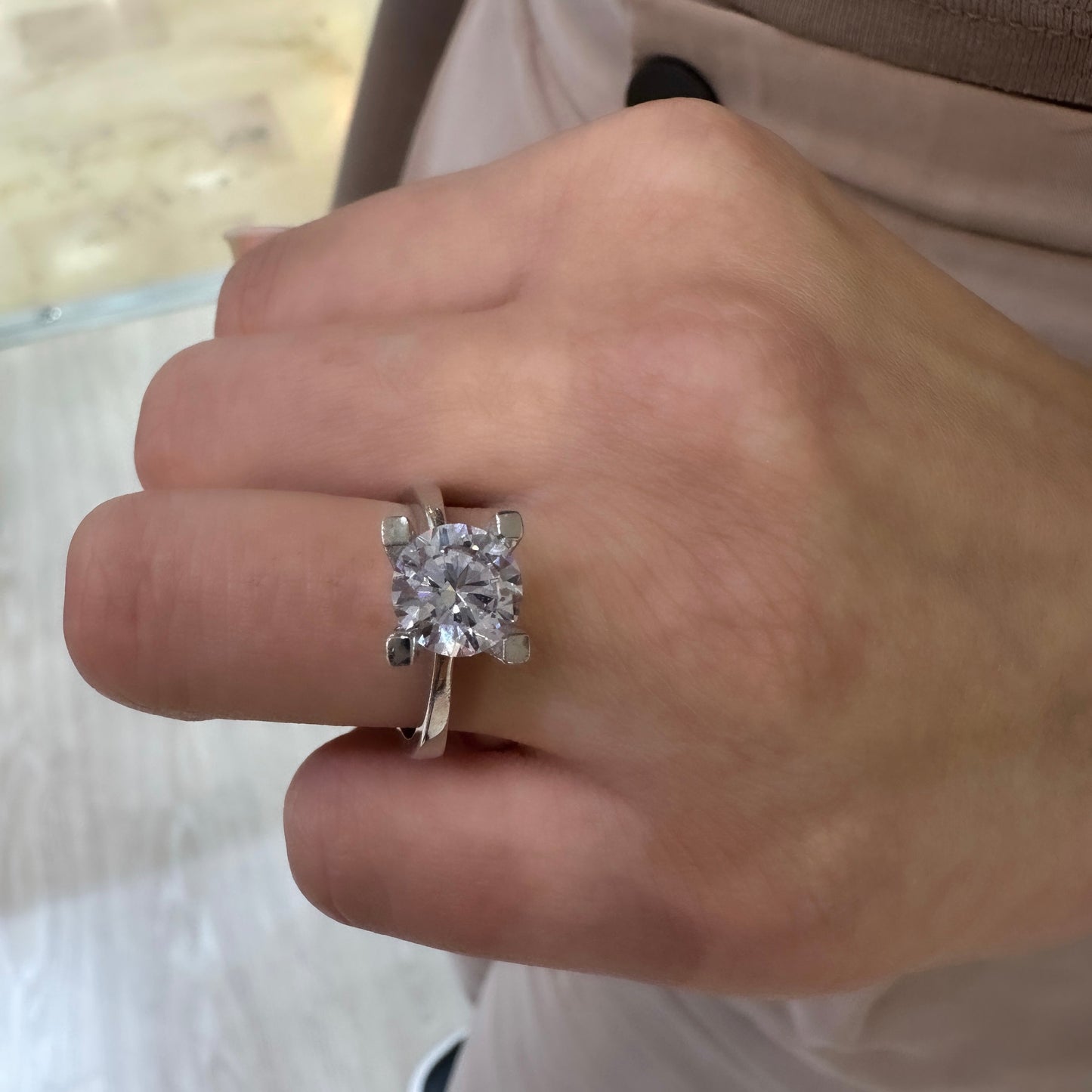 Two Carat Solitaire Ring