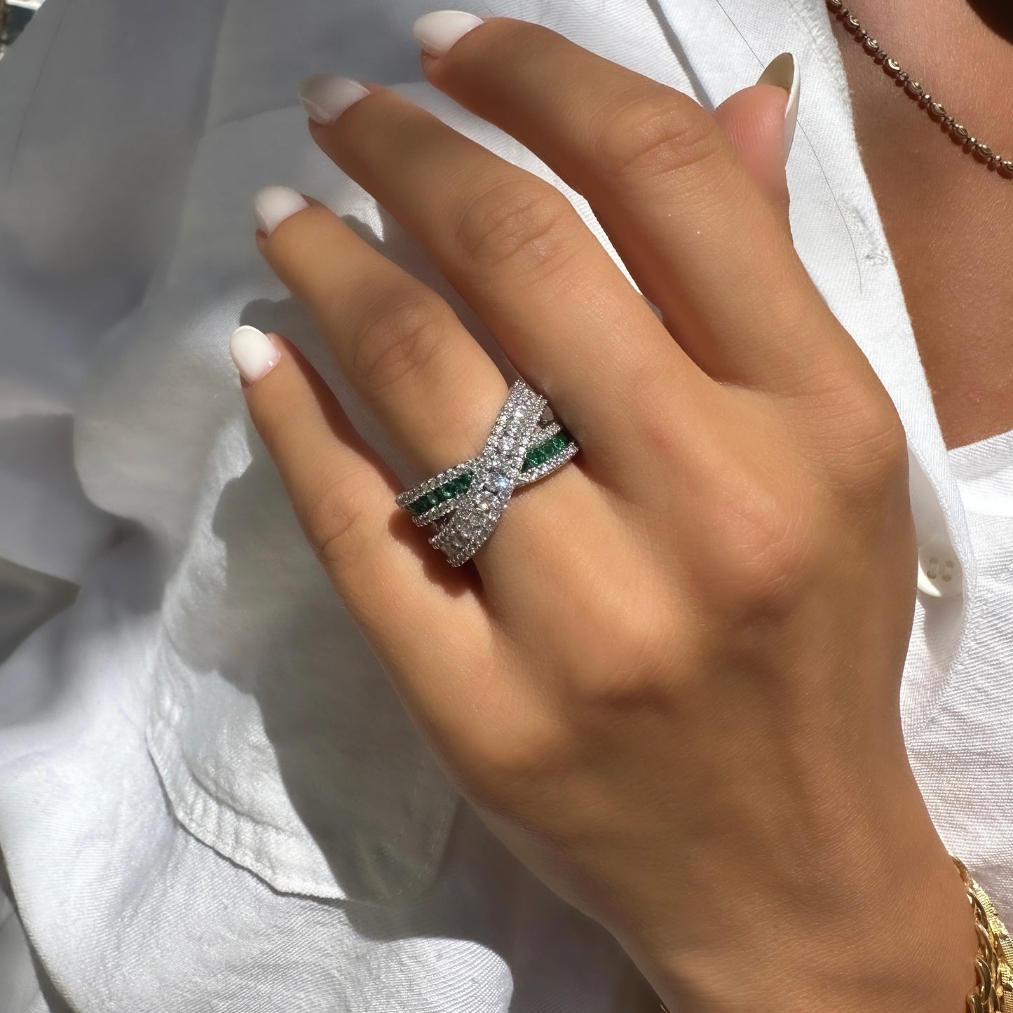 Colored Double Cross Ring