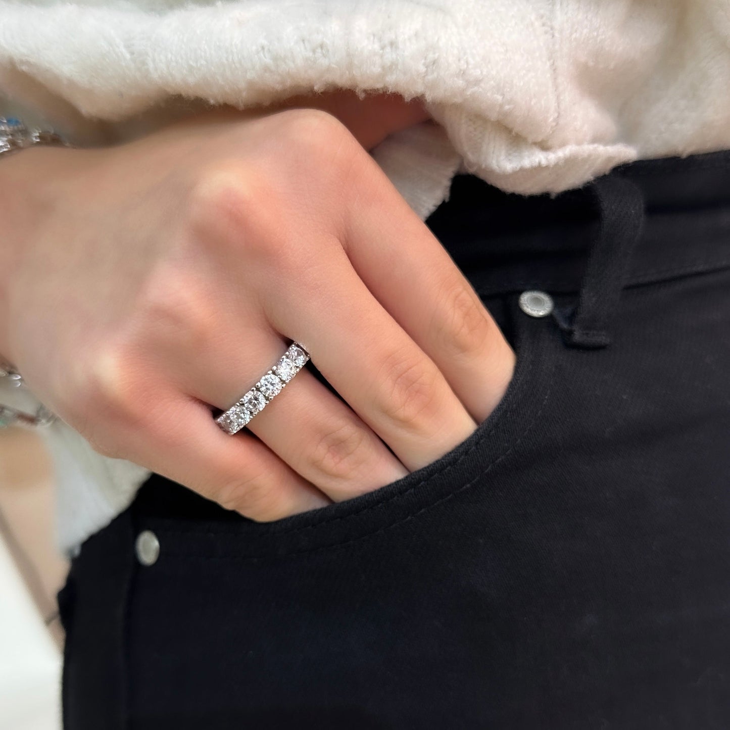 Big Stone Eternity Ring