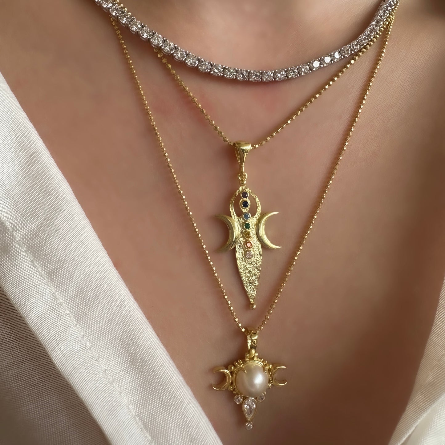 Pearl Moon Pendant / Charm