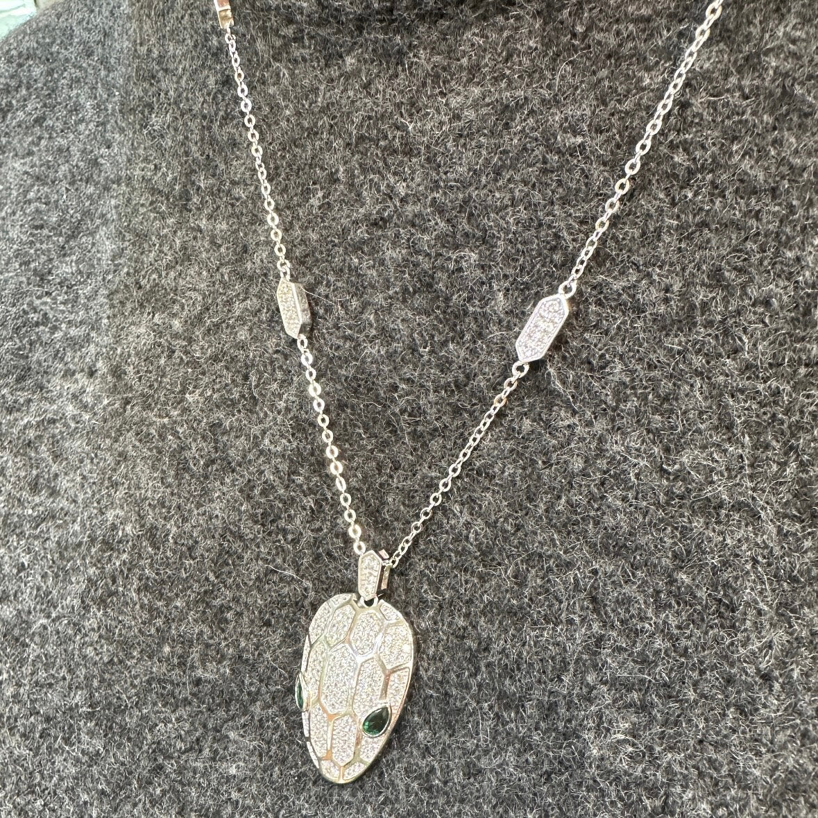 Stone Snake Necklace