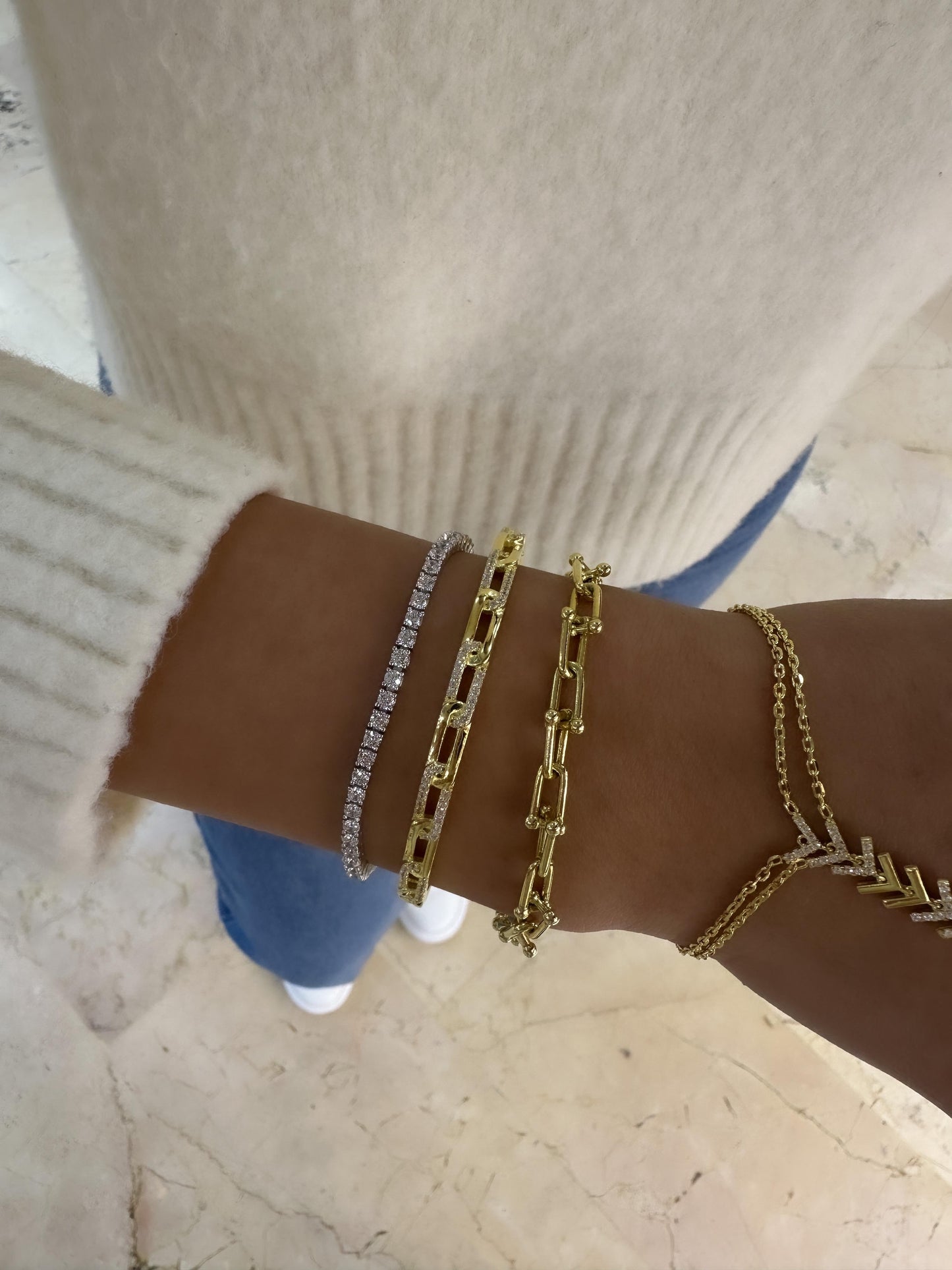 Oval Paperclip Bracelet