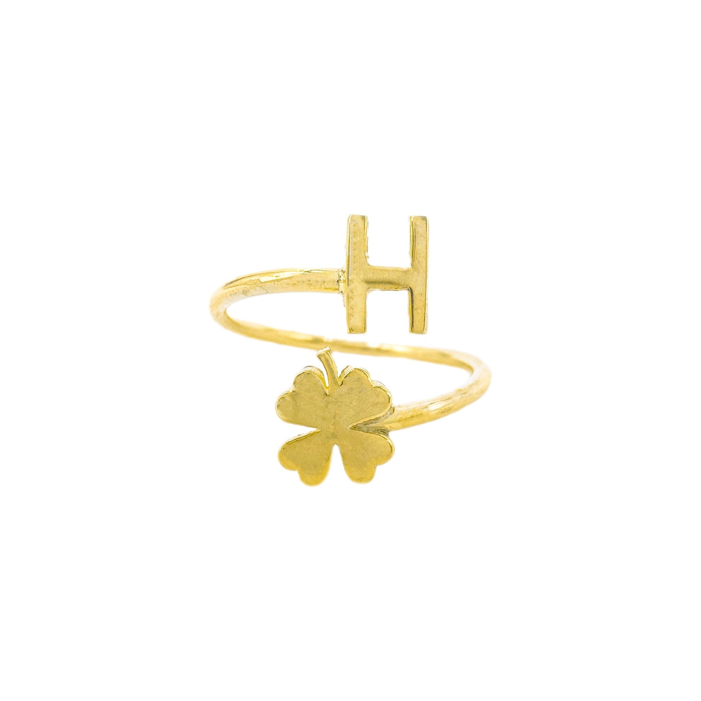 Clover Letter Ring