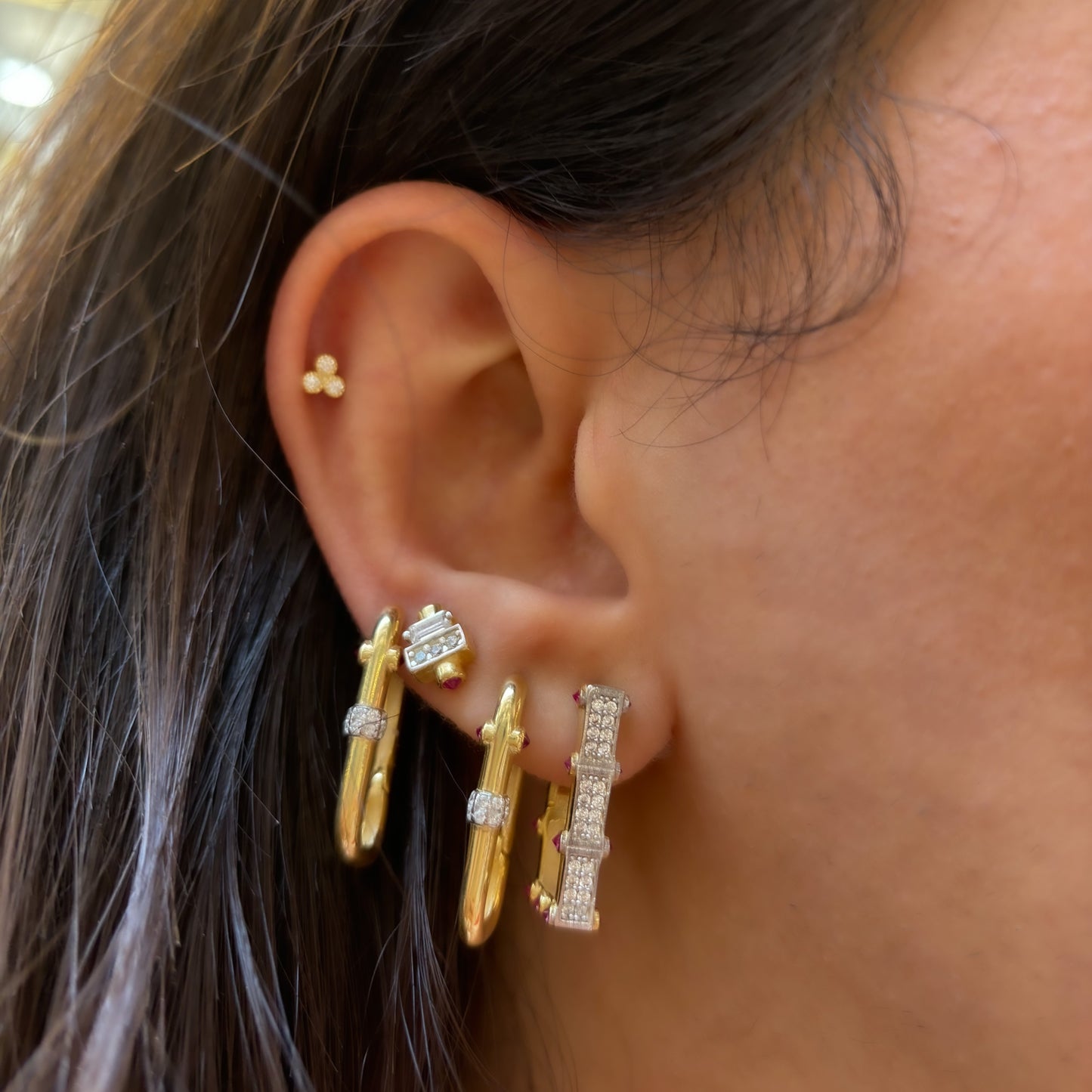 Fuchsia Stone Serenay Earrings