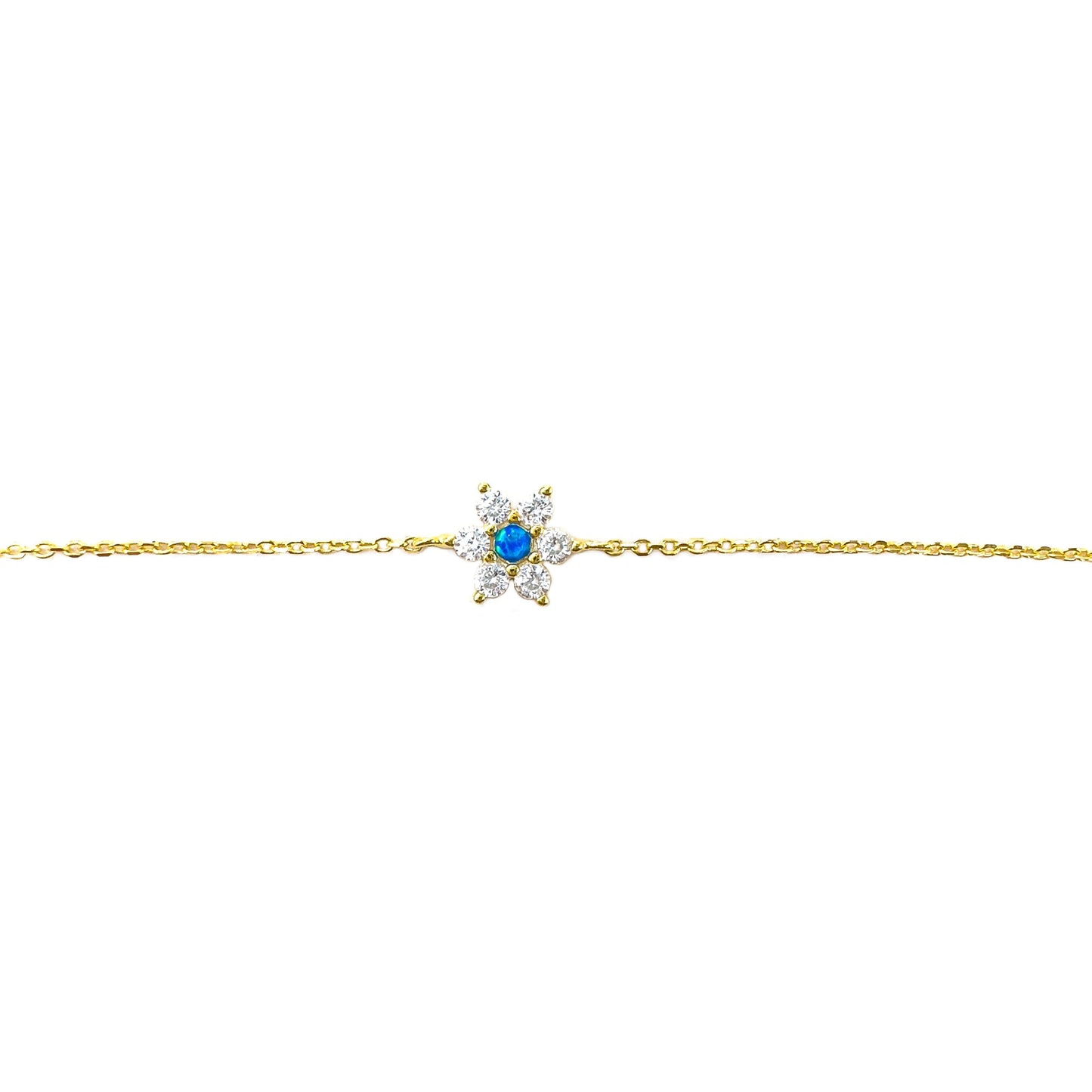 Floral Opal Anklet