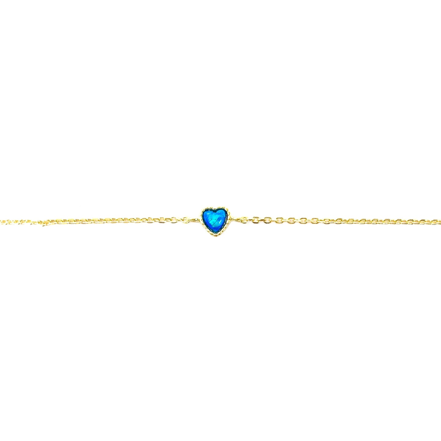 Heart Opal Anklet