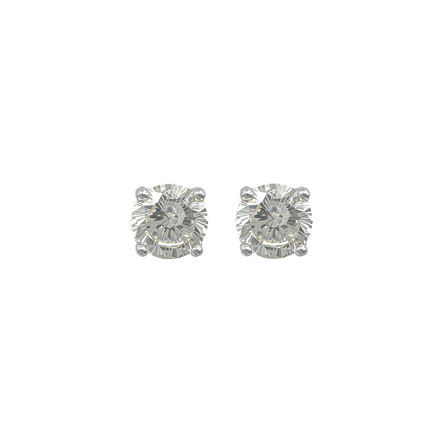 Round G-Color Solitaire Earring