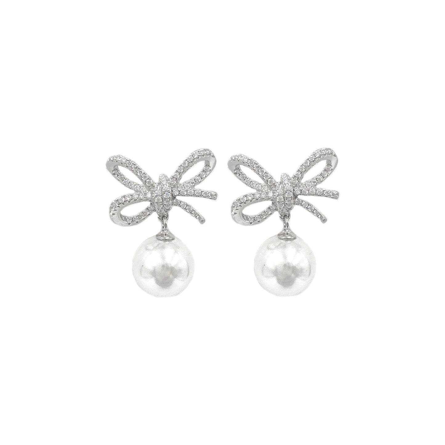 Pearl Bow Earring