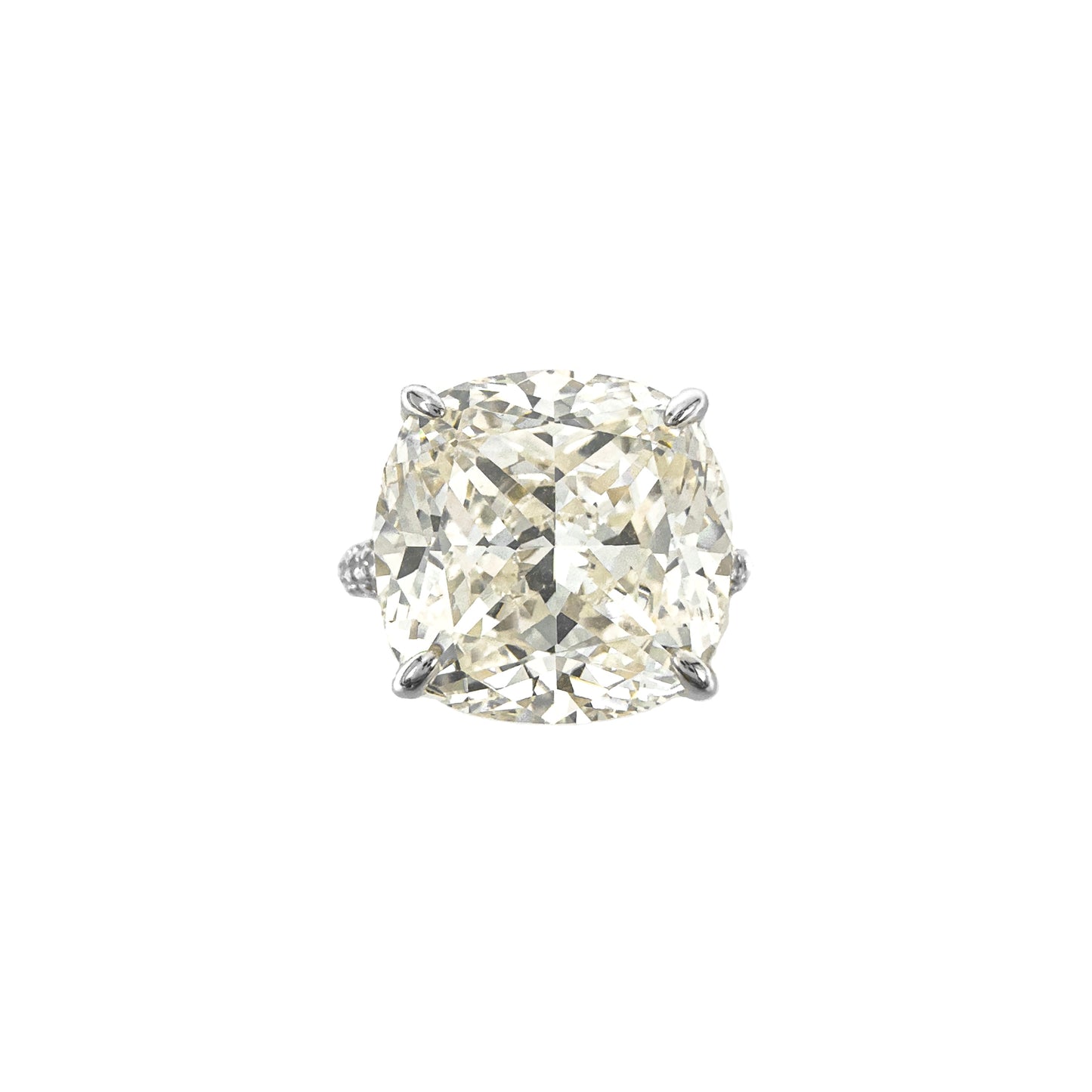Ten Carat G-Color Ring