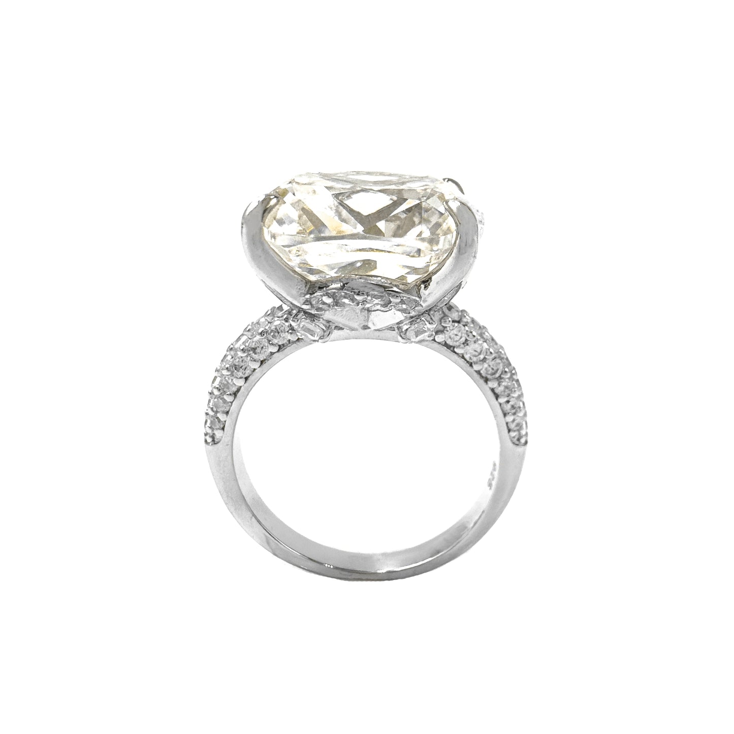 Ten Carat G-Color Ring