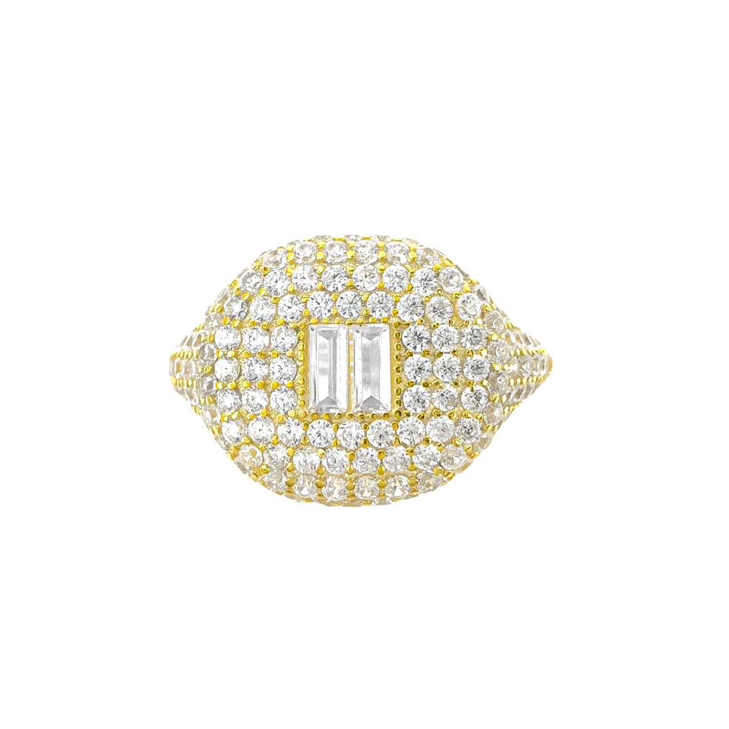 Vintage Ring with Baguette Stone in the Middle