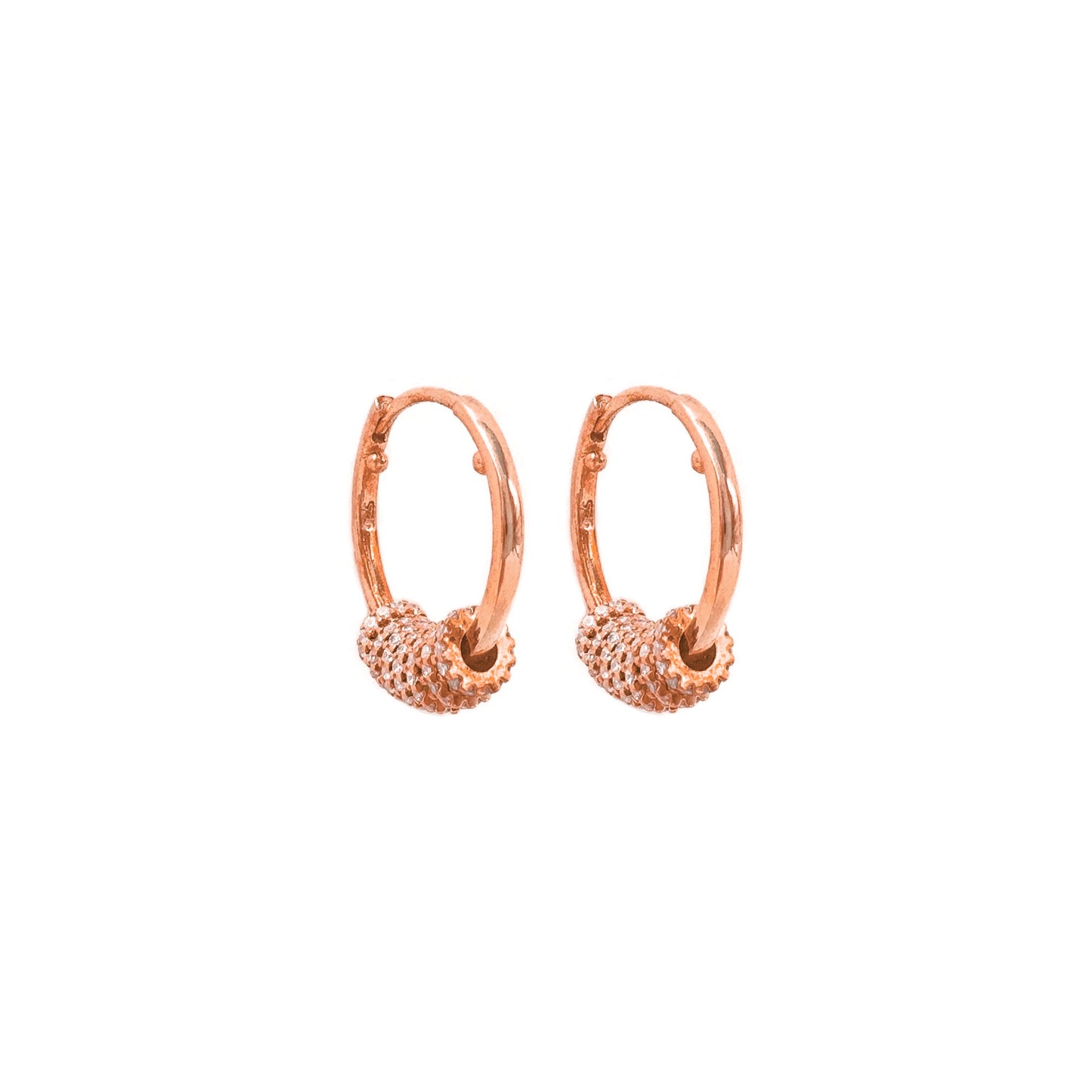 Large Hoop Stone Earrings