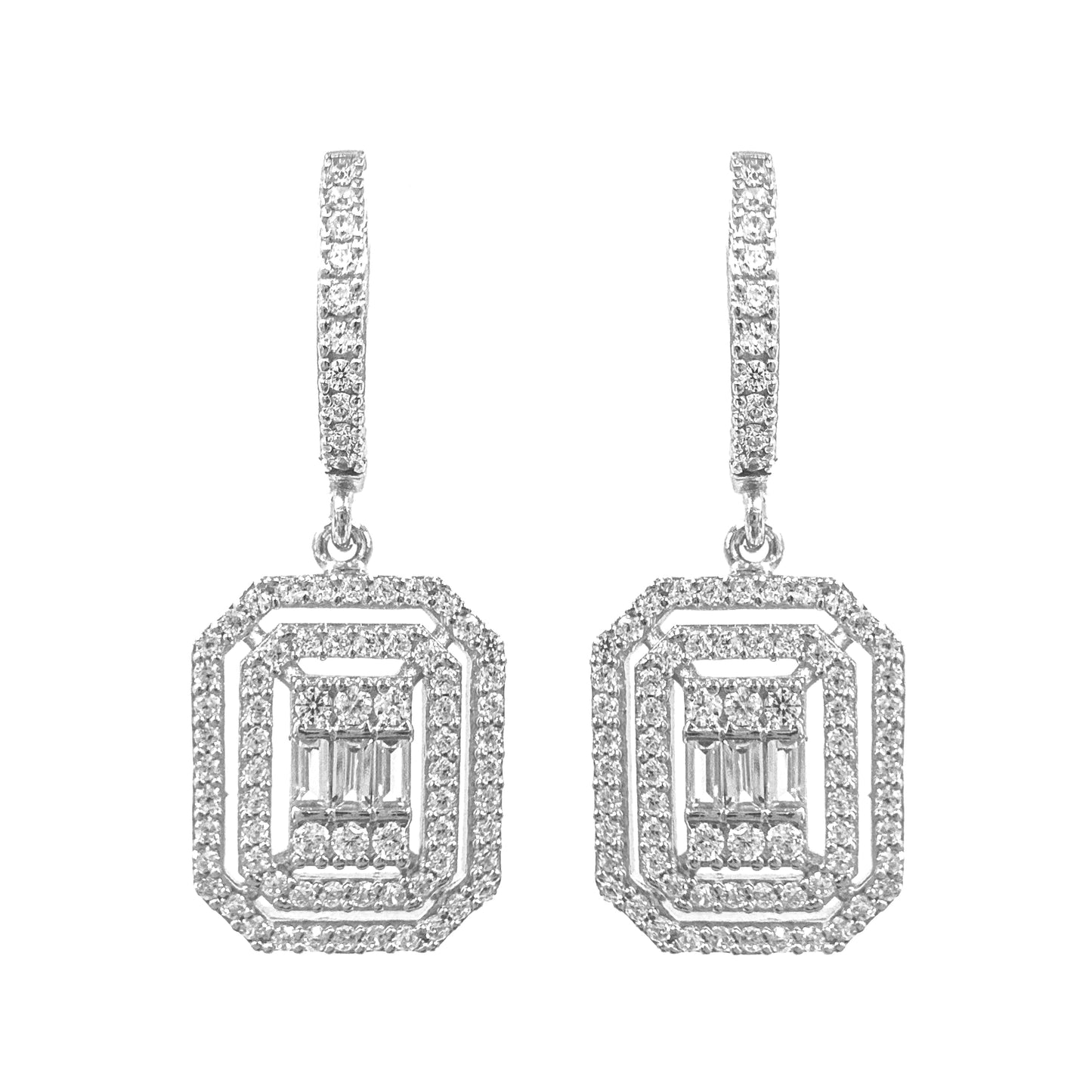 Large Baguette Earring