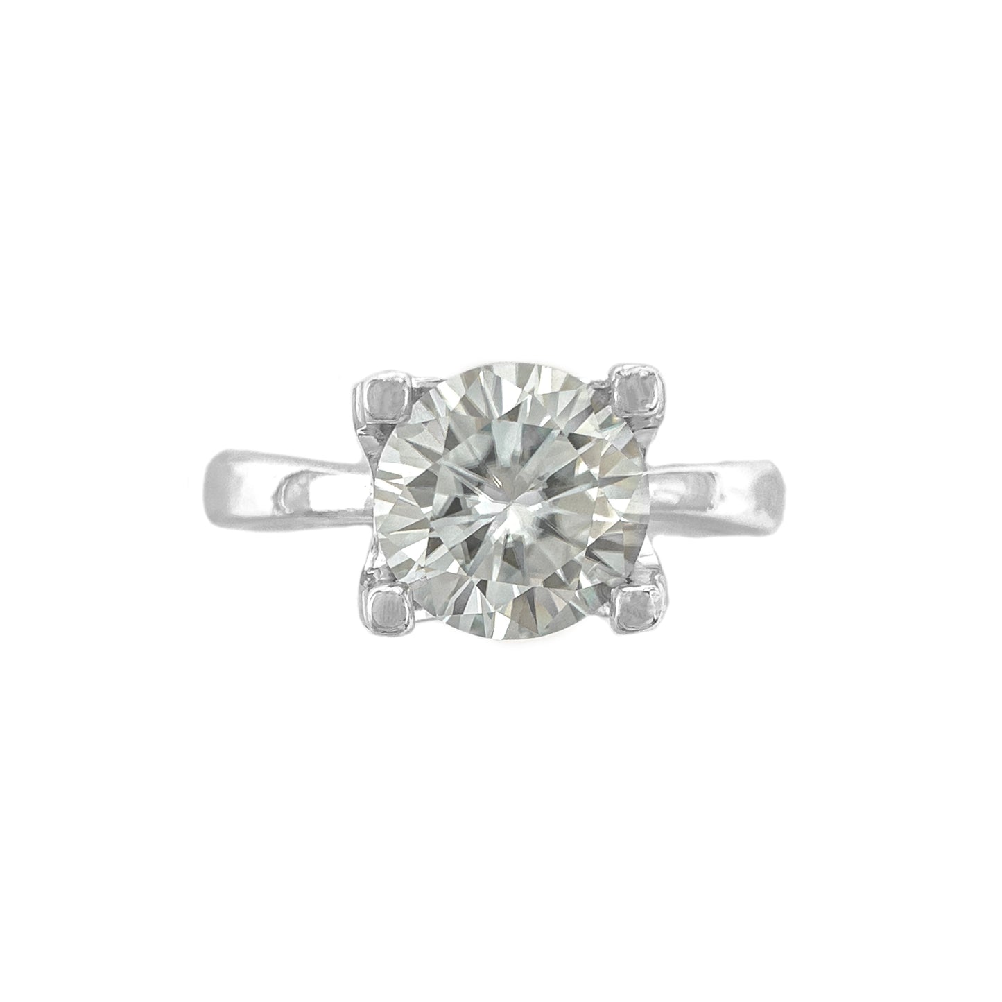 Designer Moissanite Solitaire Ring