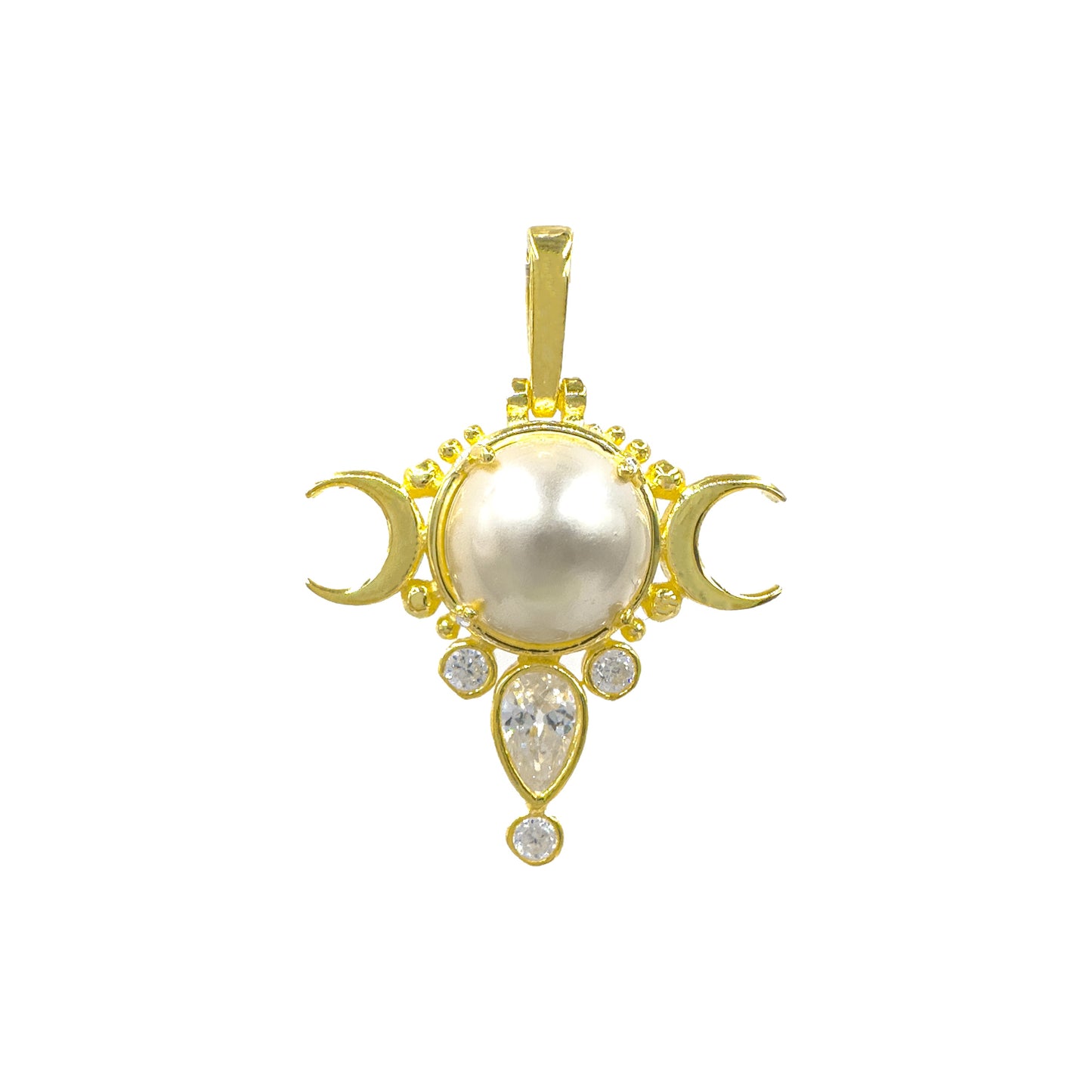 Pearl Moon Pendant / Charm