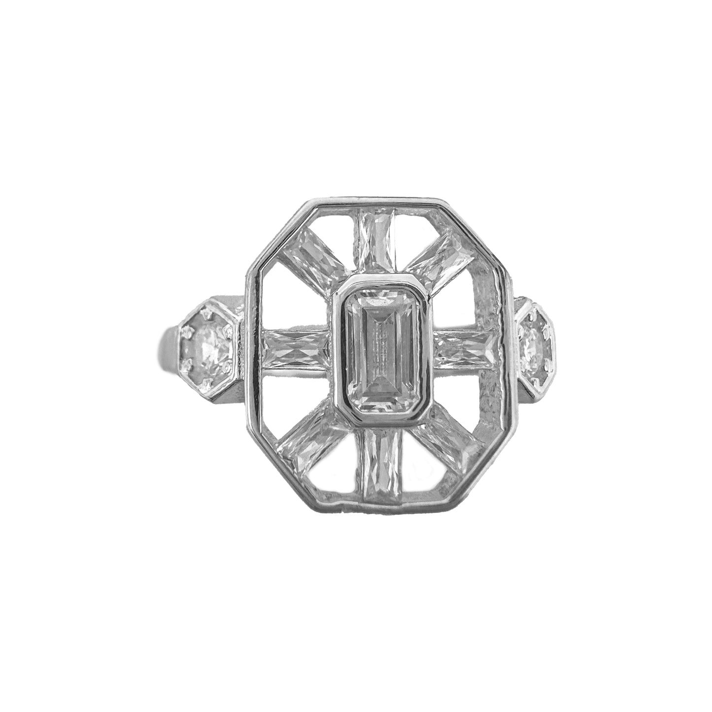 Gala Drop Baguette Ring