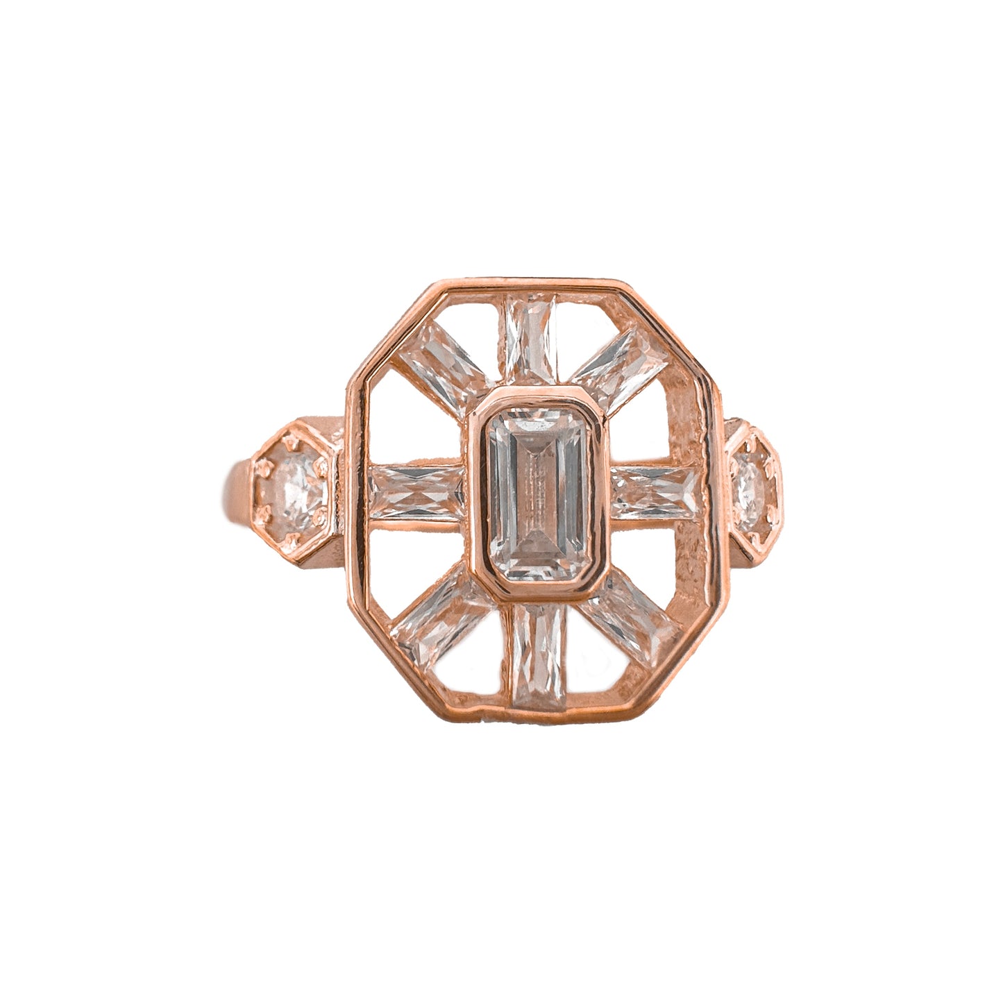 Gala Drop Baguette Ring
