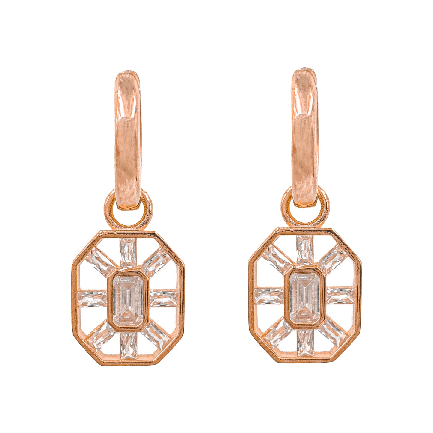 Gala Drop Baguette Earring