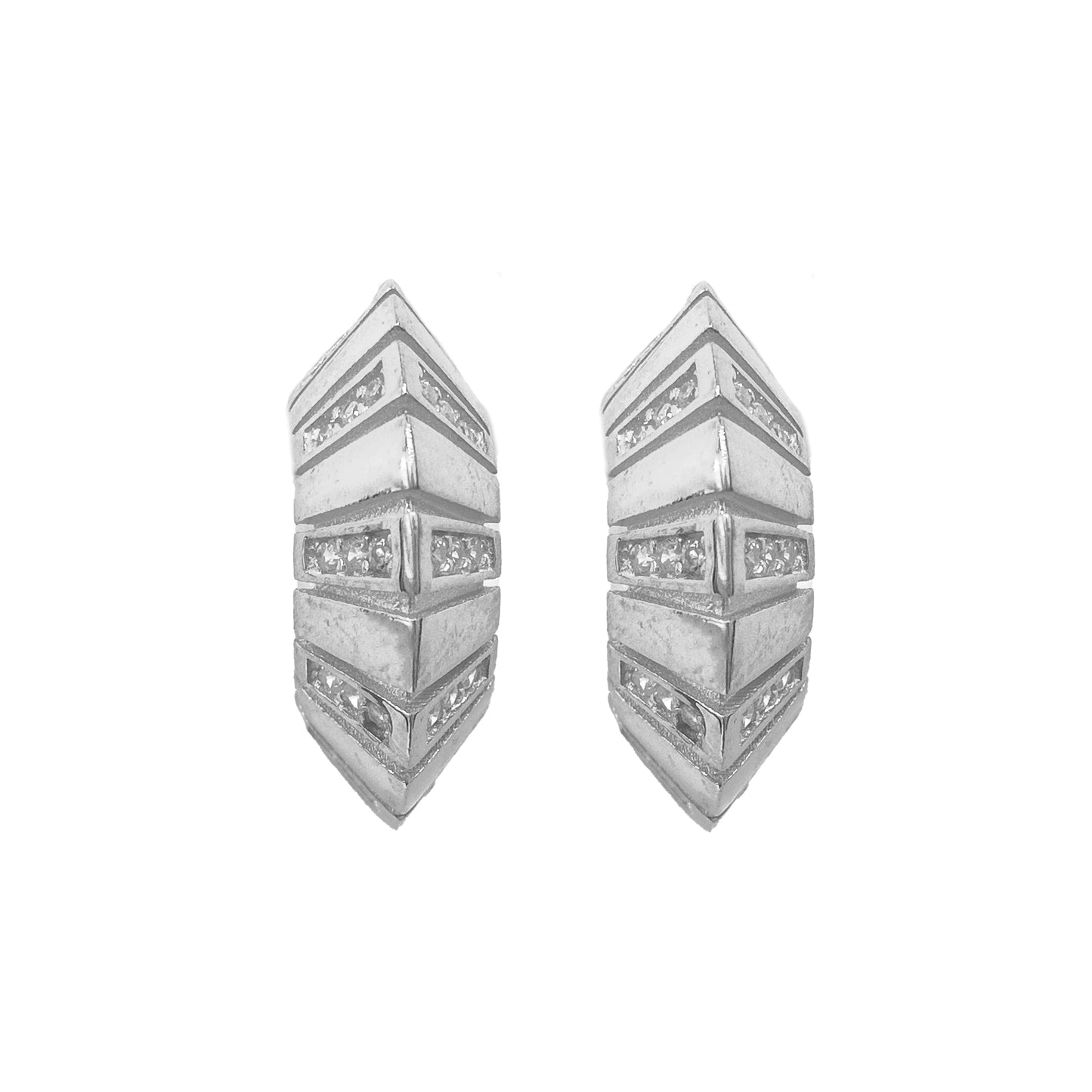 Tiny Stone C Earring
