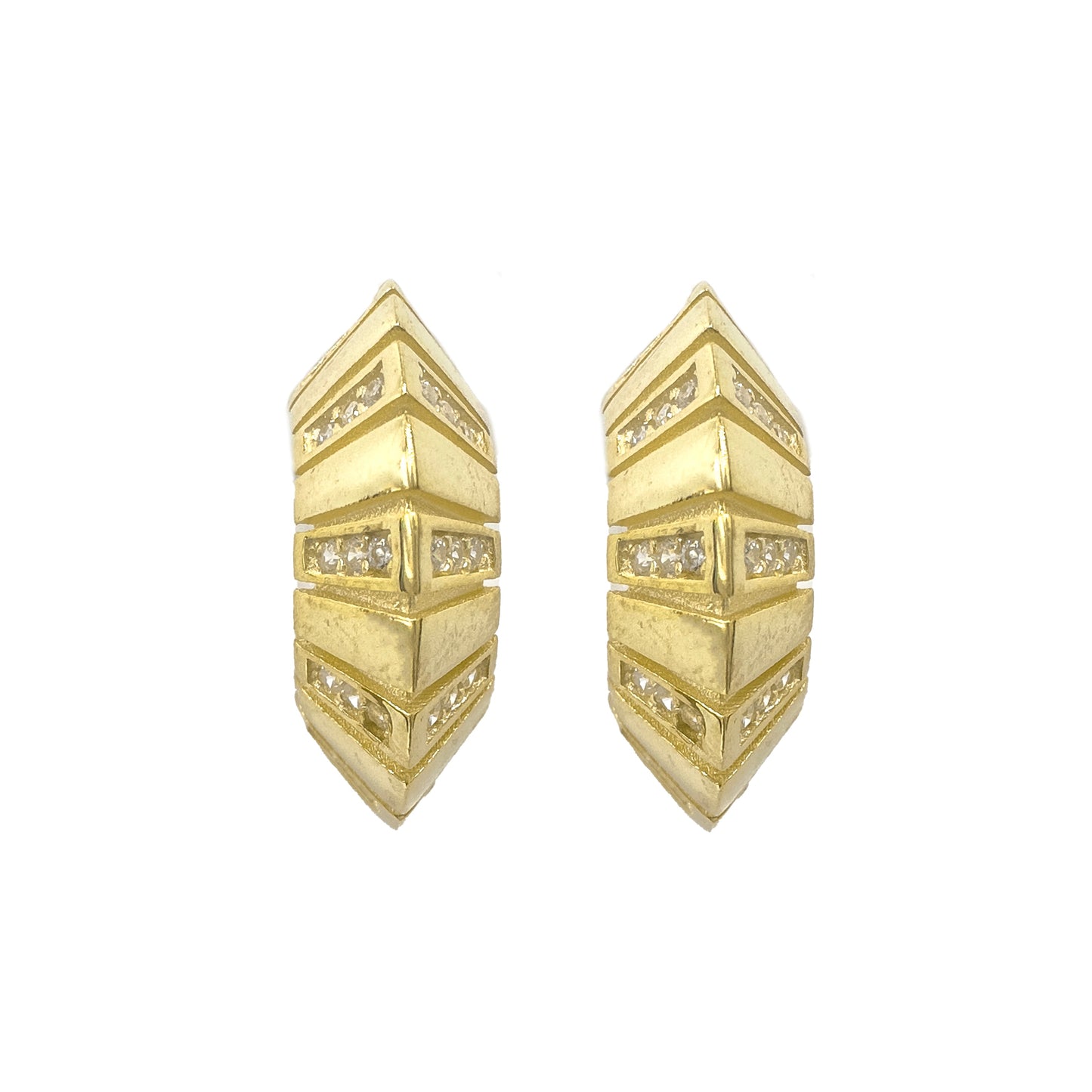 Tiny Stone C Earring