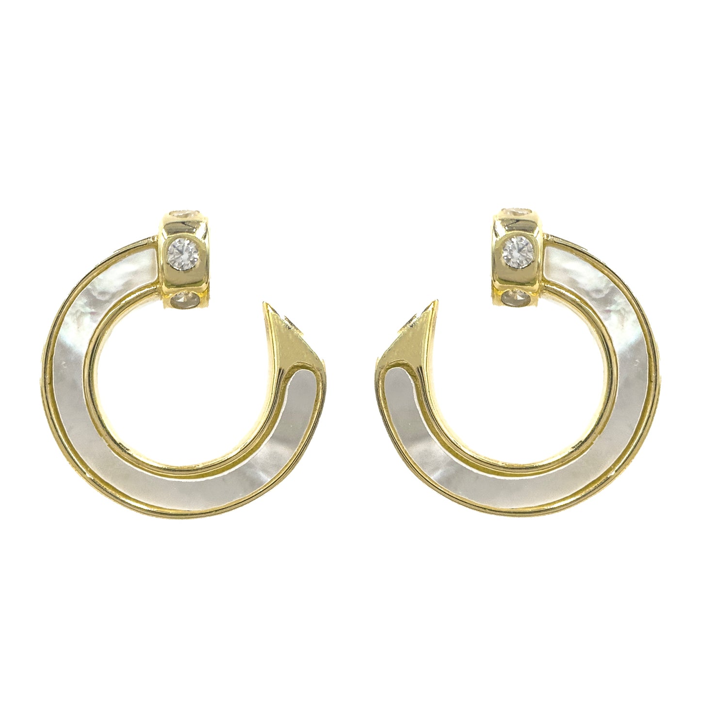 Mother of Pearl Nail Earring