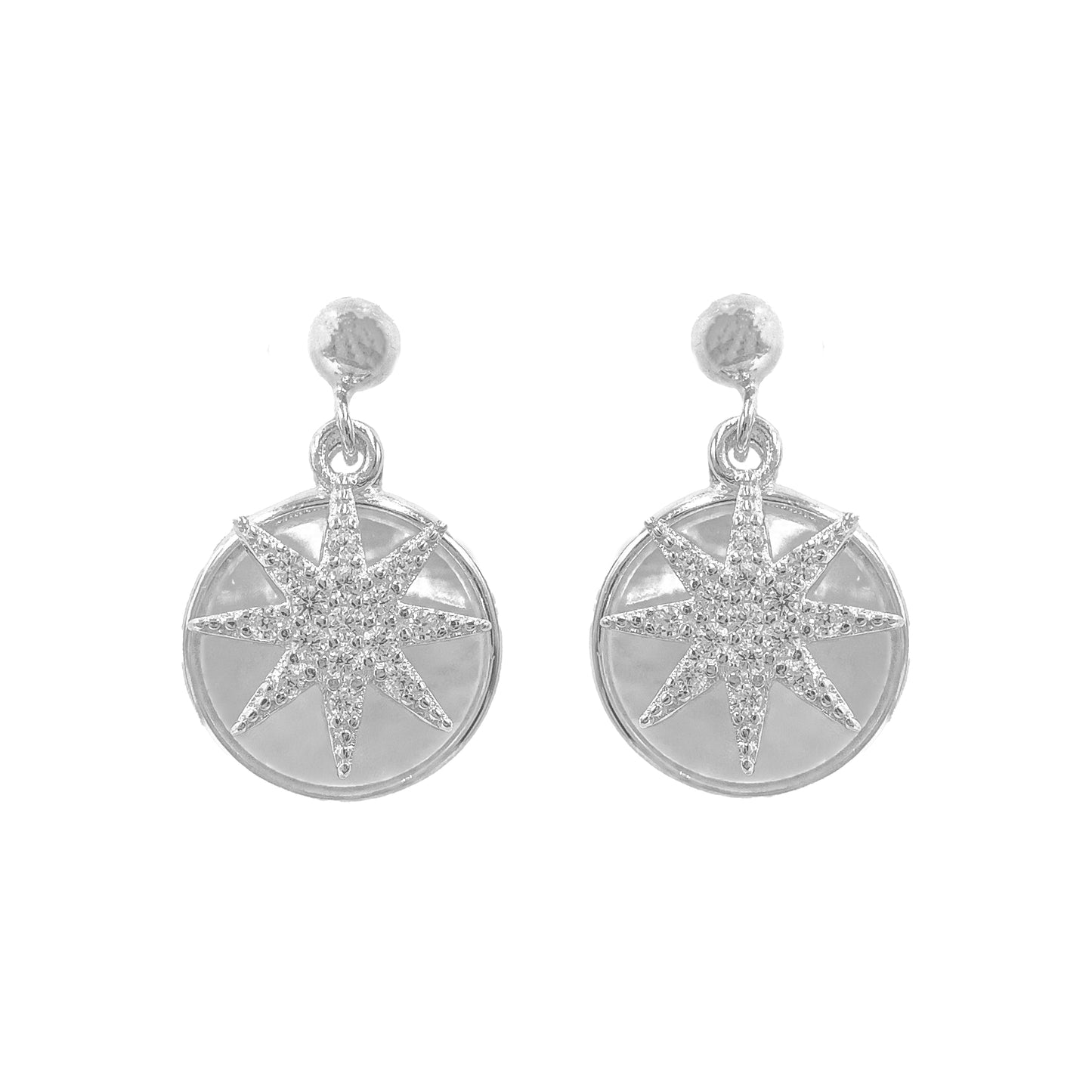 Mother of Pearl Star Earring