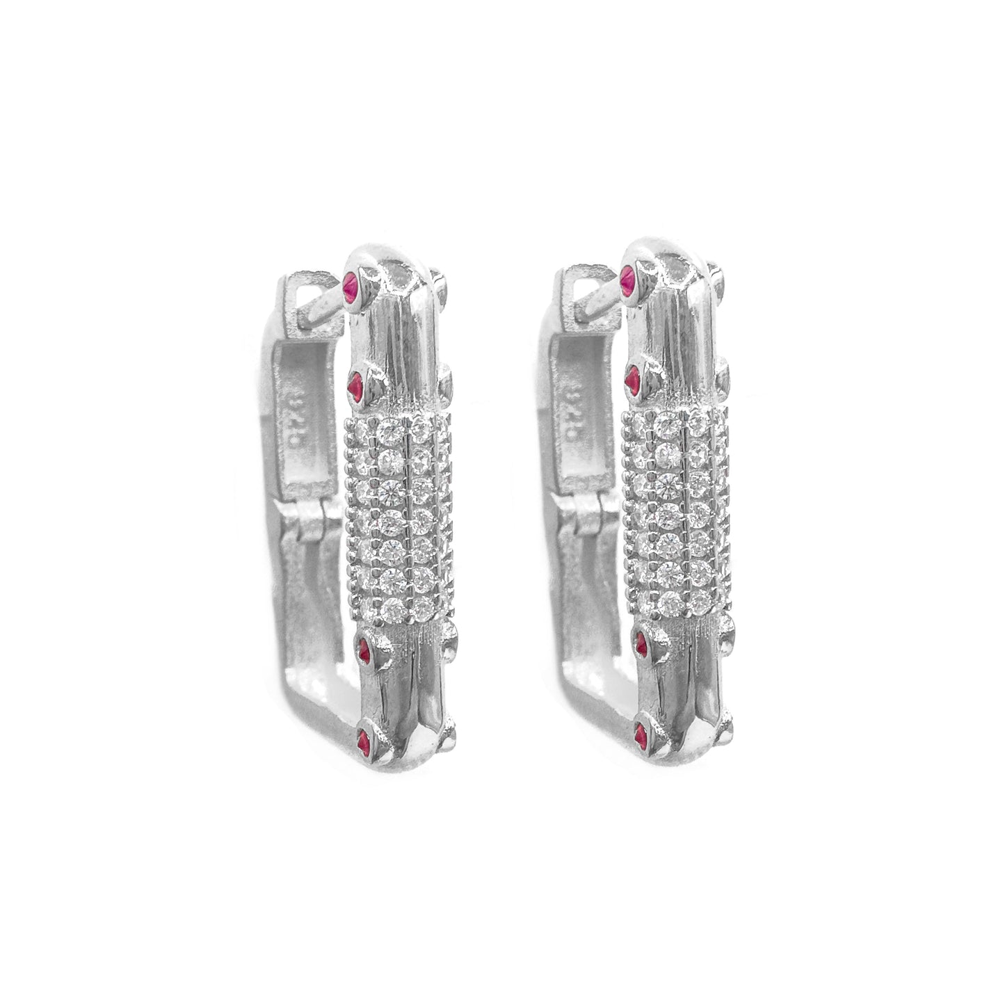 Serenay Earrings with Colorful Stones