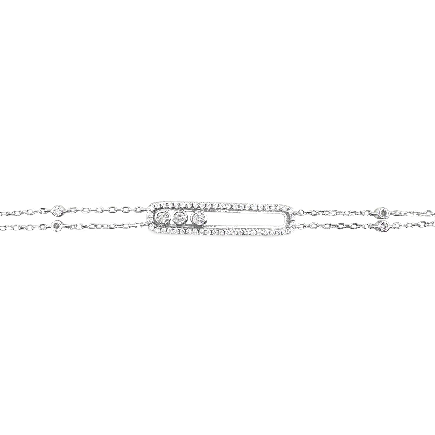Triple Large Mes Bracelet
