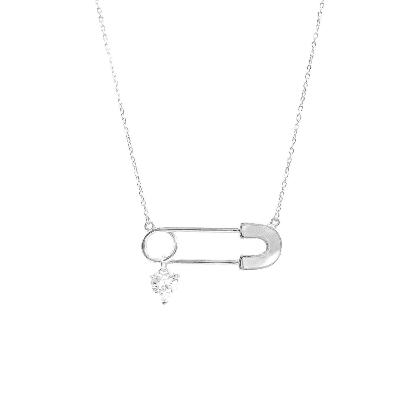 Paperclip Mother of Pearl Necklace