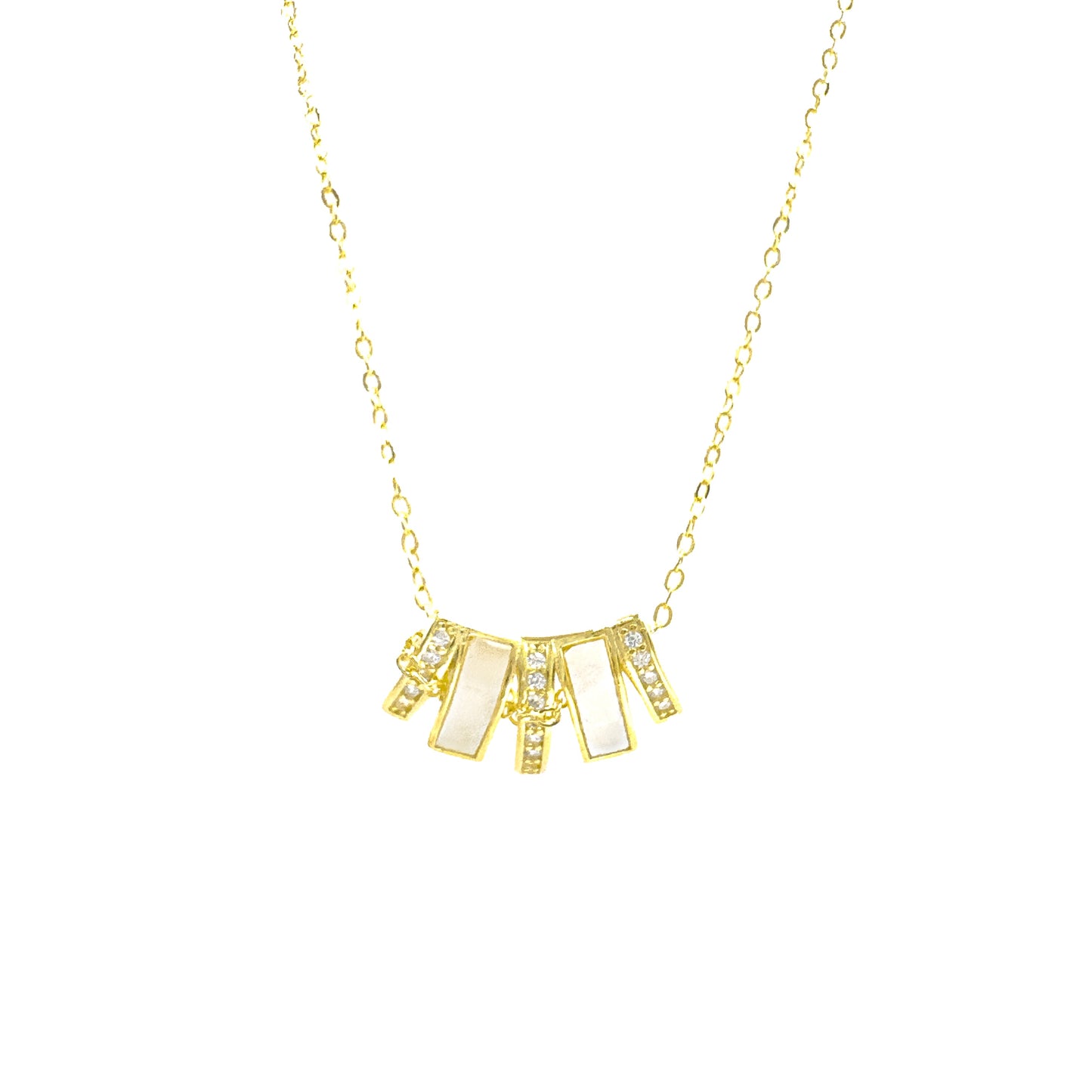Pearl Stone Design Necklace