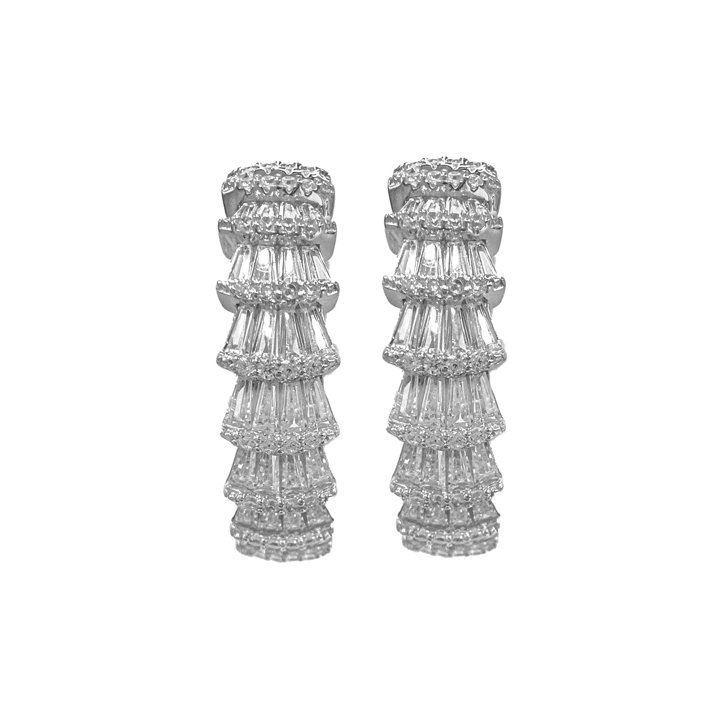 Baguette Hoop Earring
