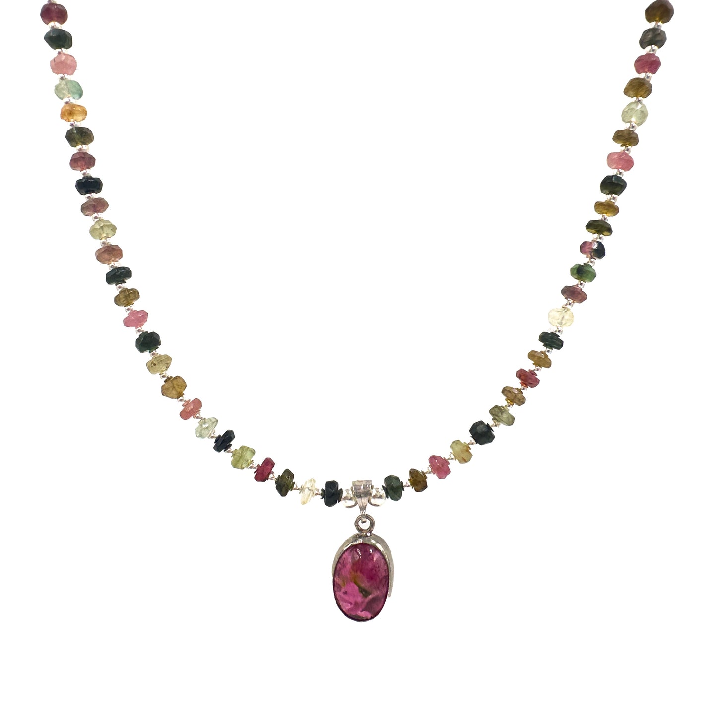 Tourmalin Stone Natural Stone Necklace