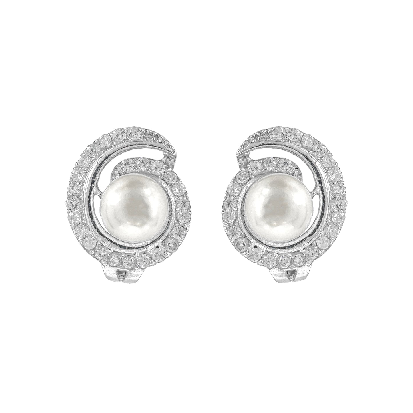 Round Pearl Earring