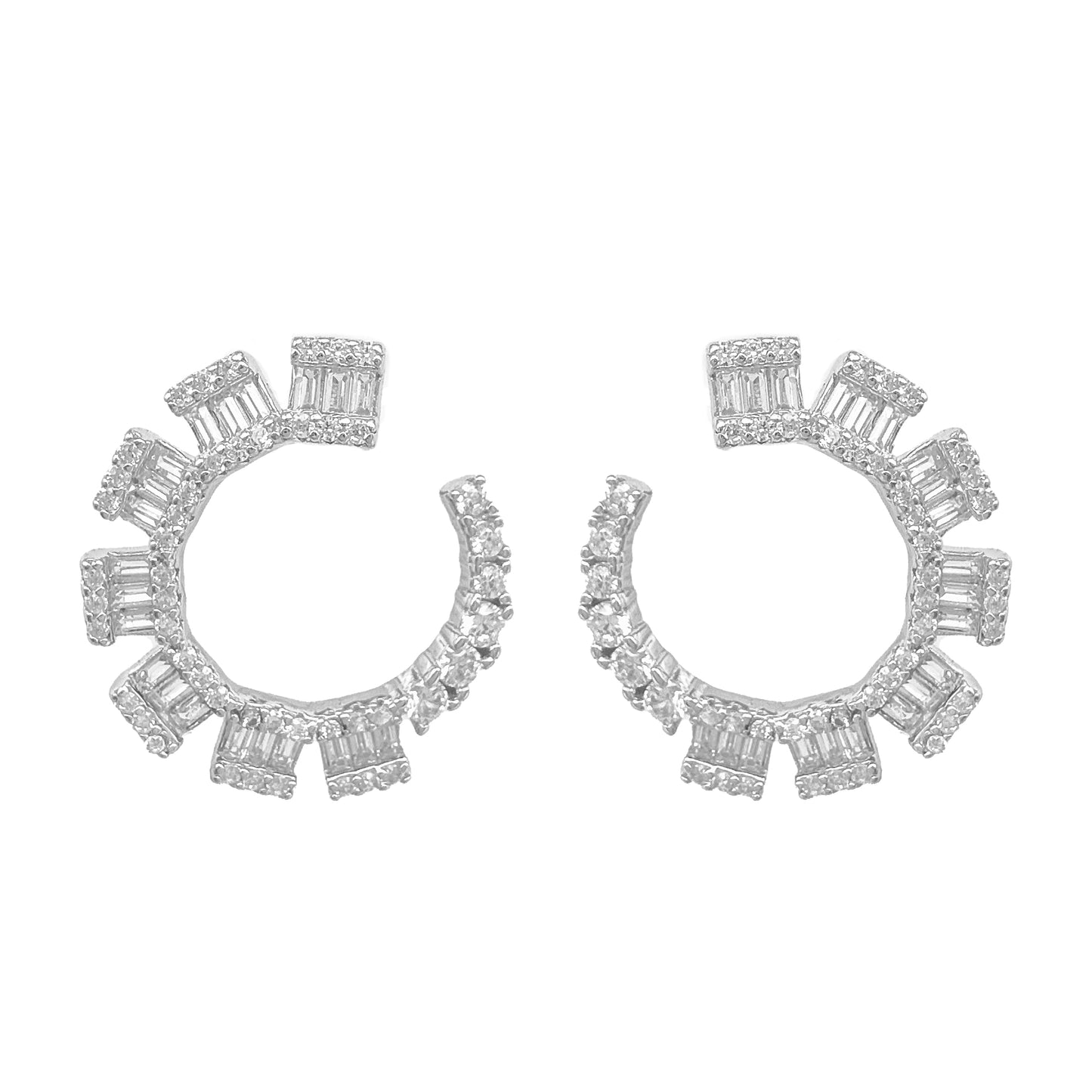 C Baguette Earring