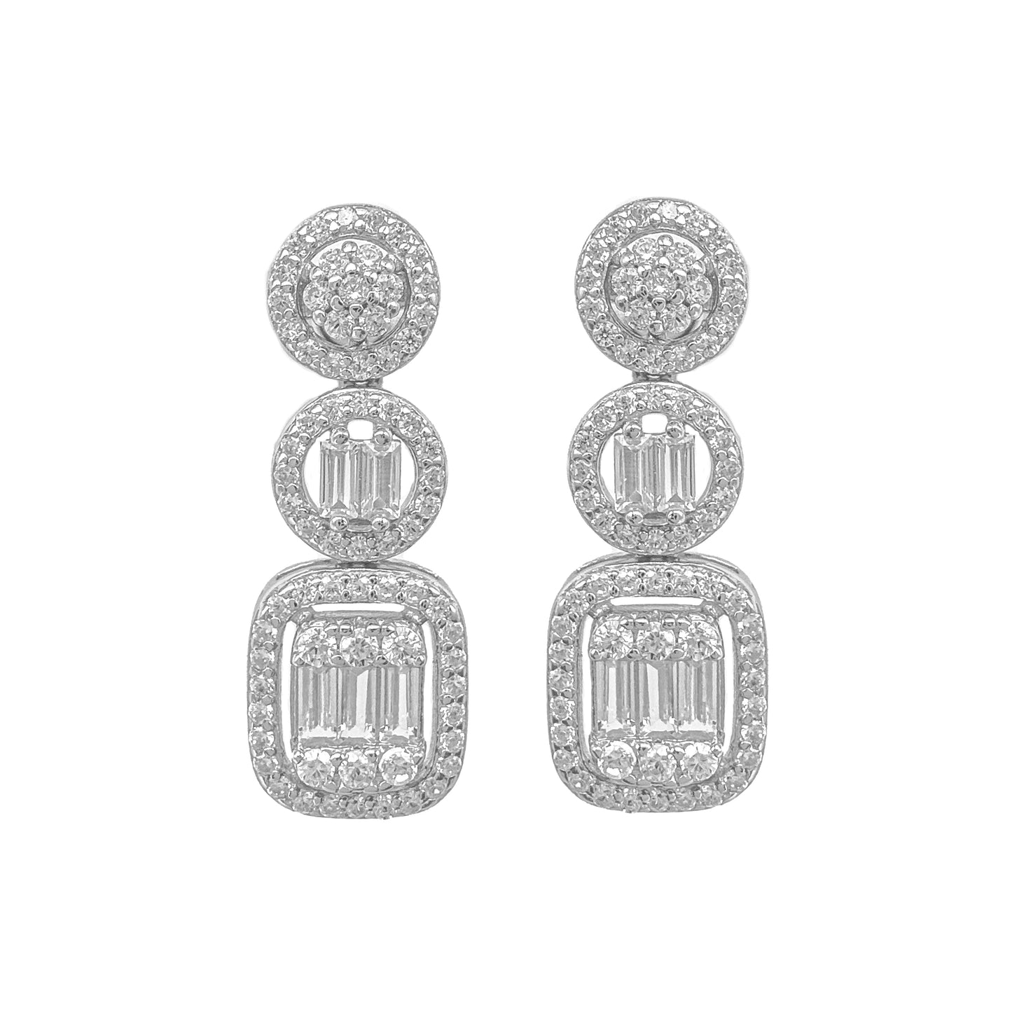 Round Stone Earring
