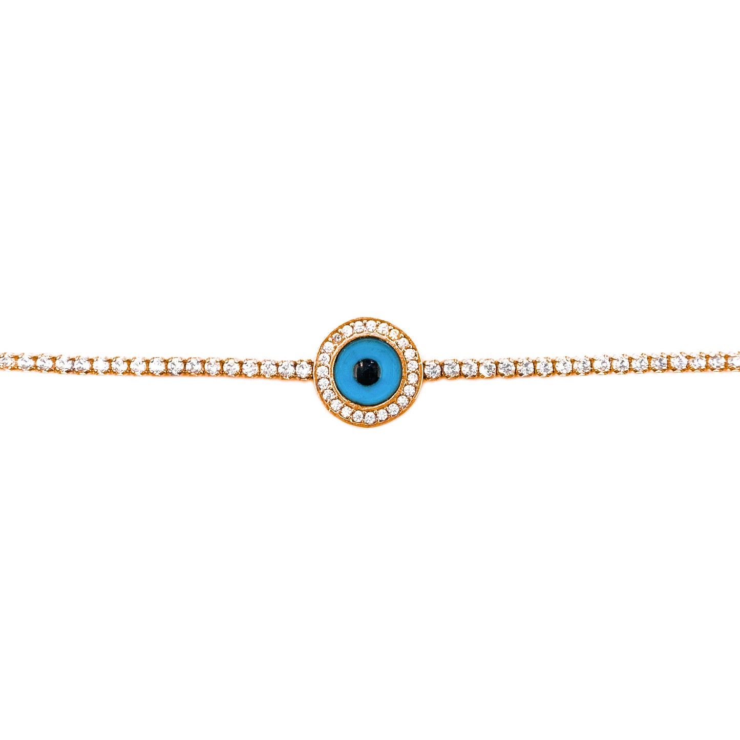Glass Eye Evil Eye Tennis Bracelet