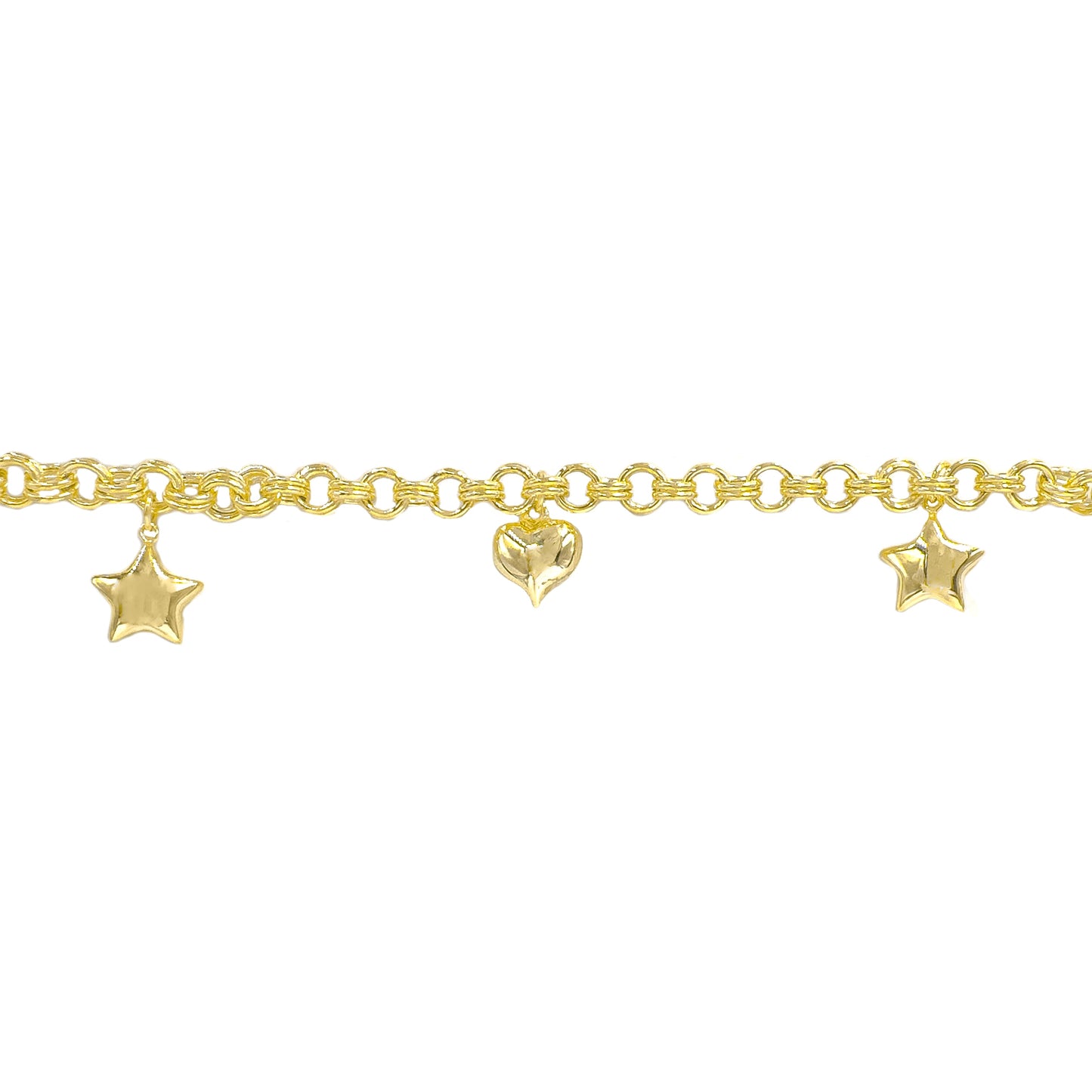 Figured Dangling Hollow Bracelet