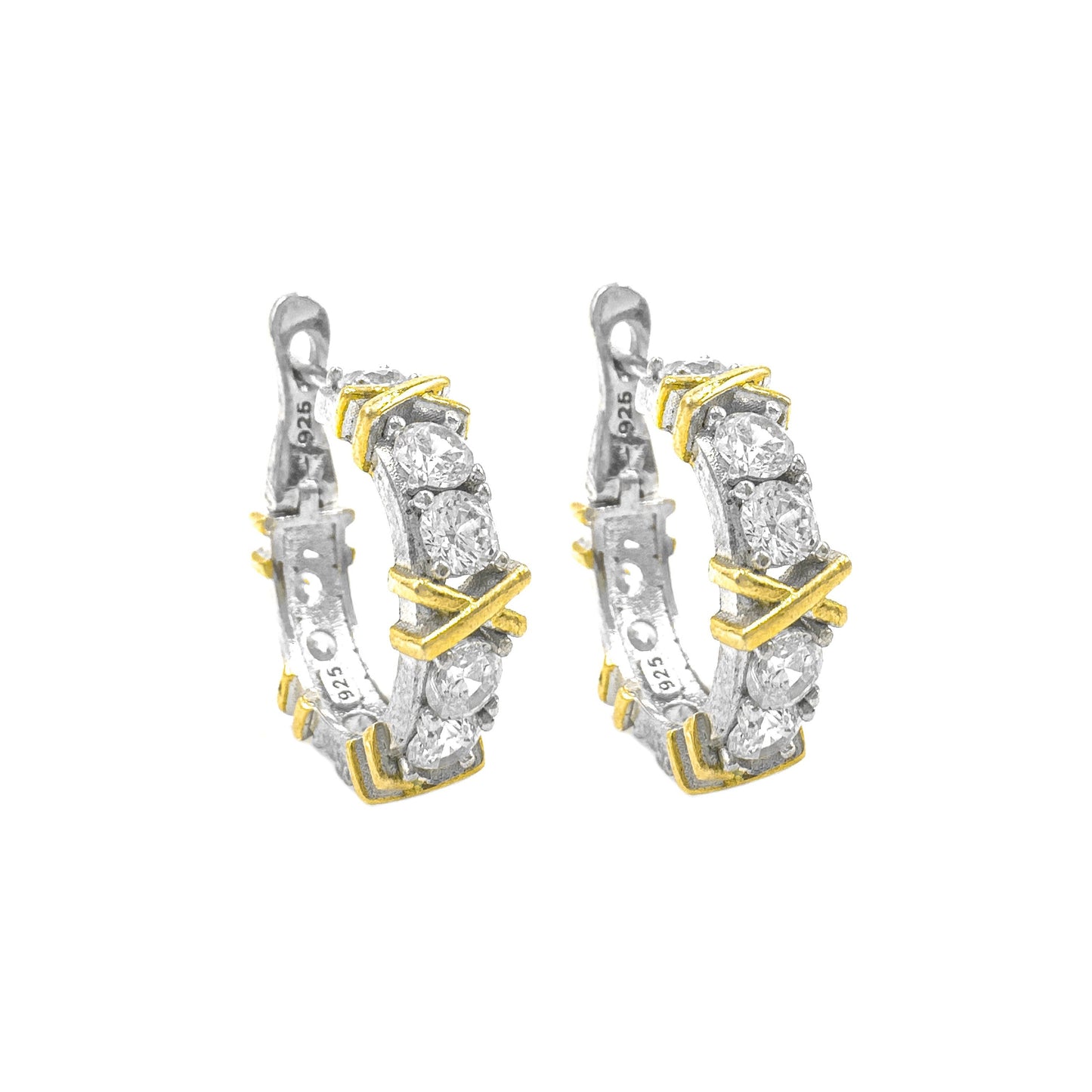 X Full Circle Hoop Earrings