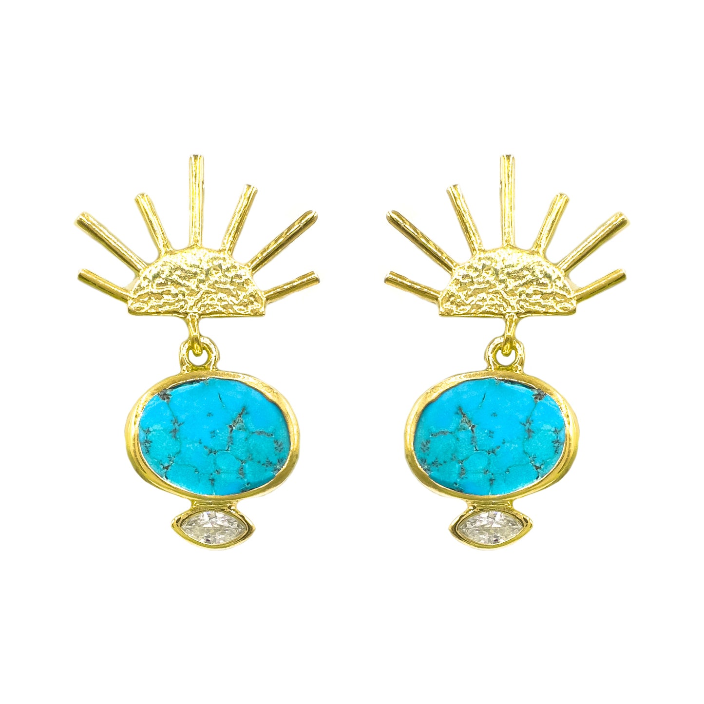 Turquoise Stone Earrings