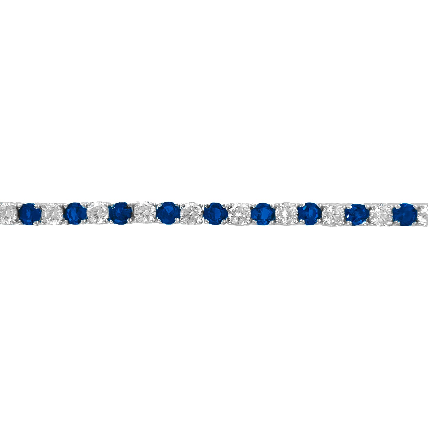 Two and a half mm Navy Stone Tennis Bracelet