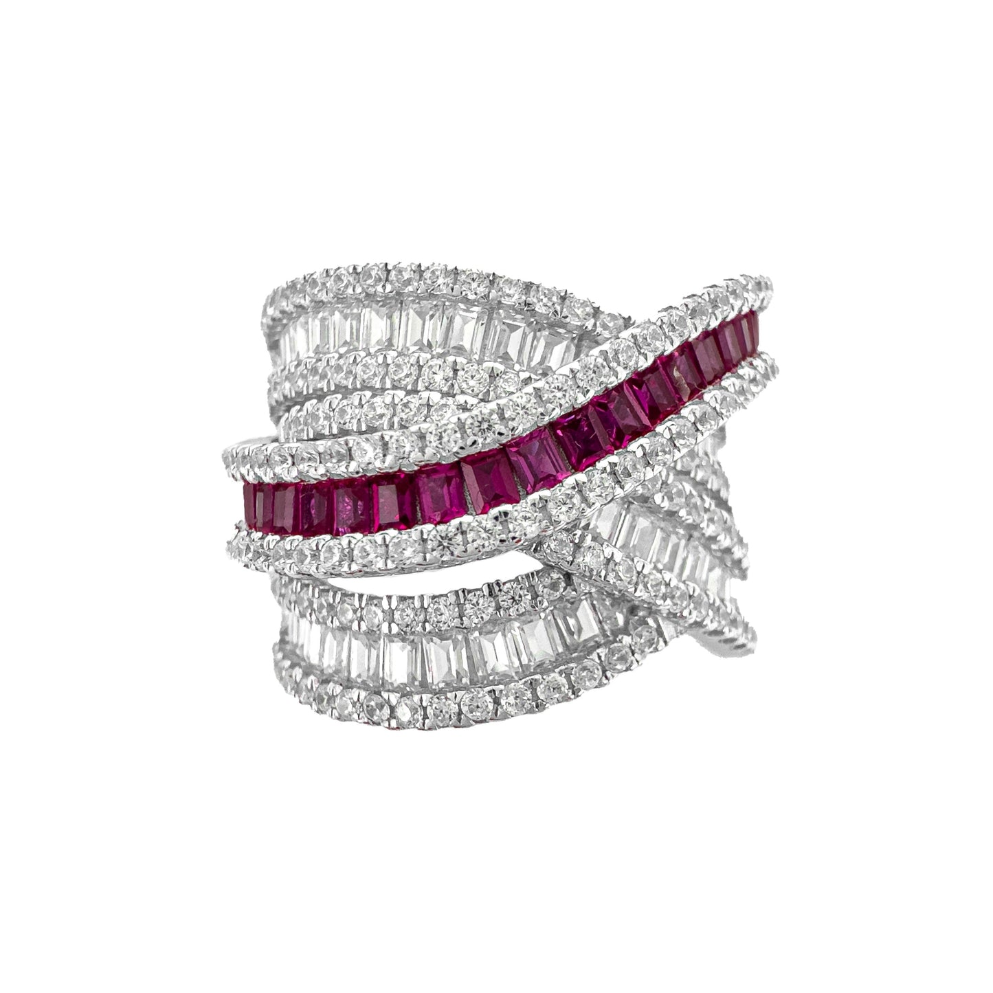 Color Baguette Detailed Ring