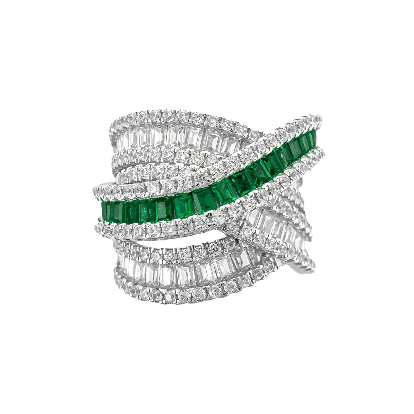 Color Baguette Detailed Ring